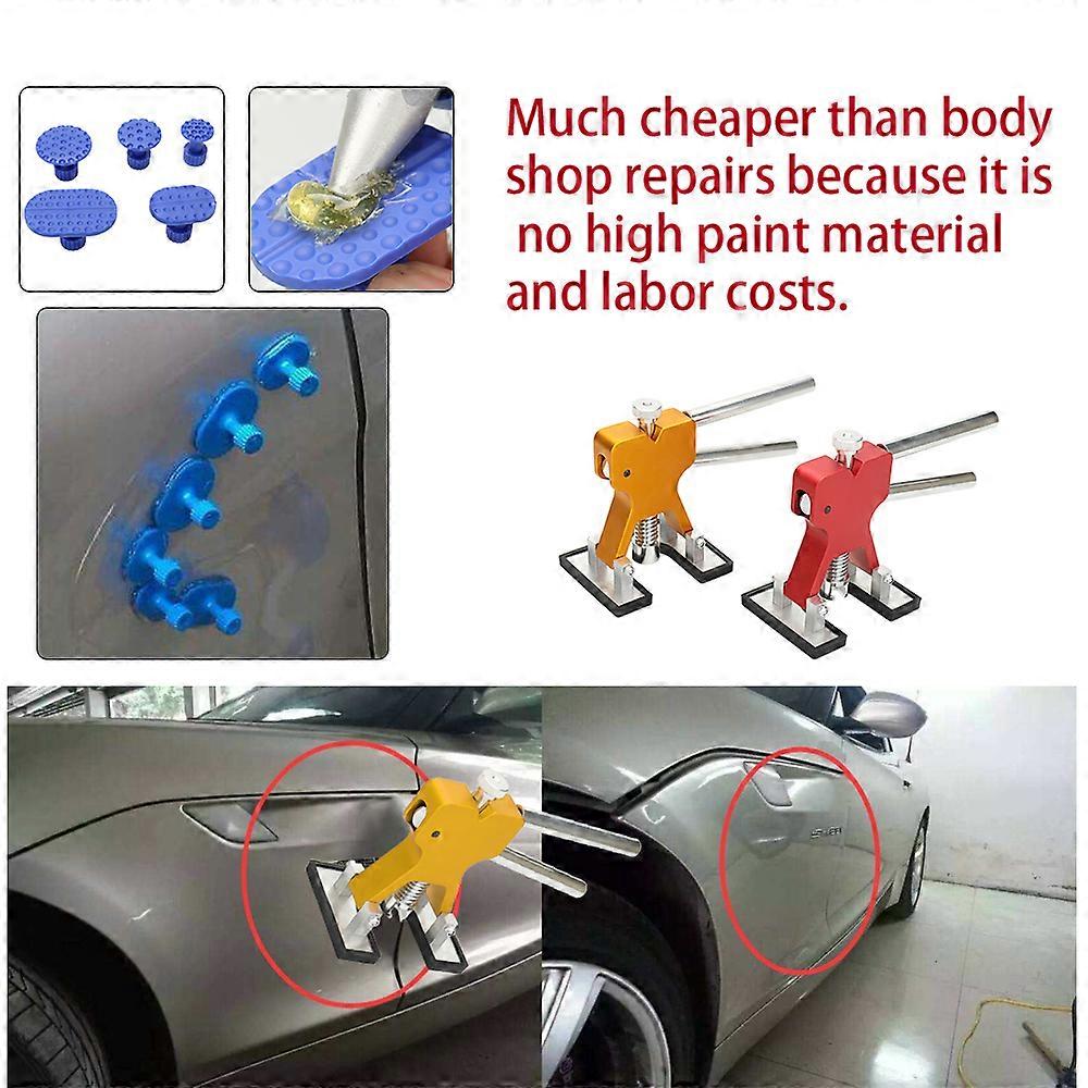 Vehicle dent puller set with 11 suction tools for auto body fixing