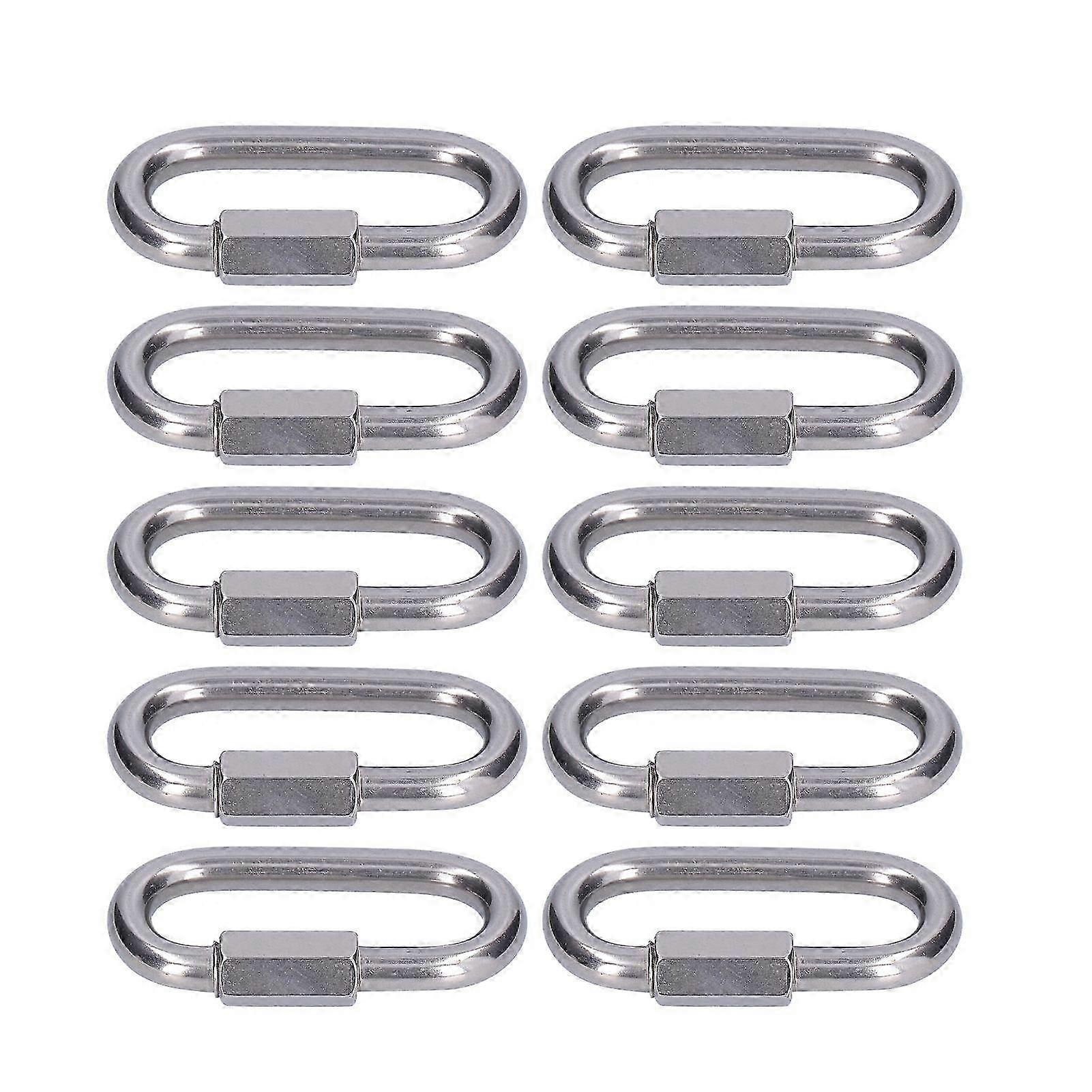 10Pcs Quick Link Connector Strong Durable Easy Install Small Size Chain ConnectorM3.5