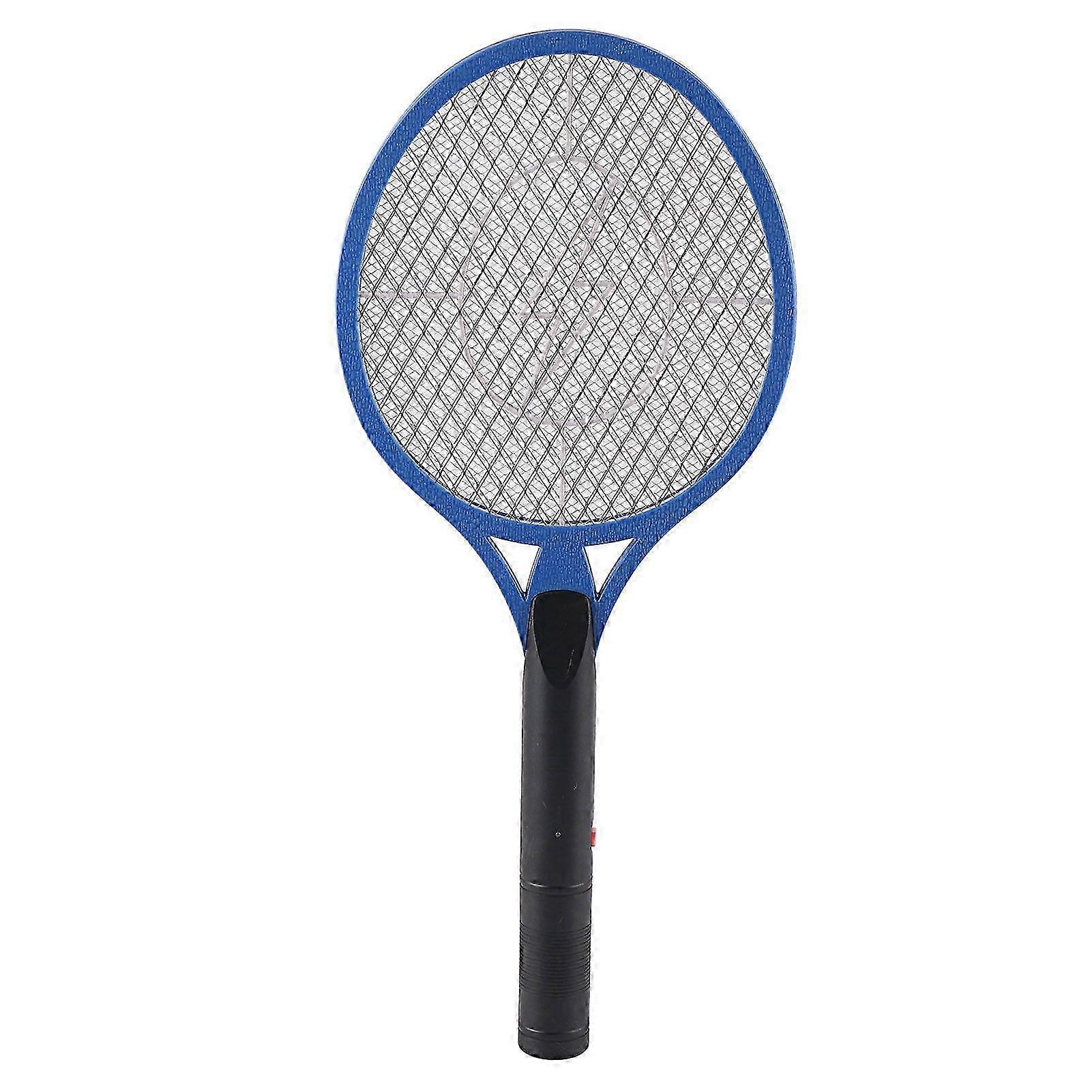 Cordless Battery Power Electric Fly Mosquito Swatter Bug Zapper Racket Insects Killer (blue)