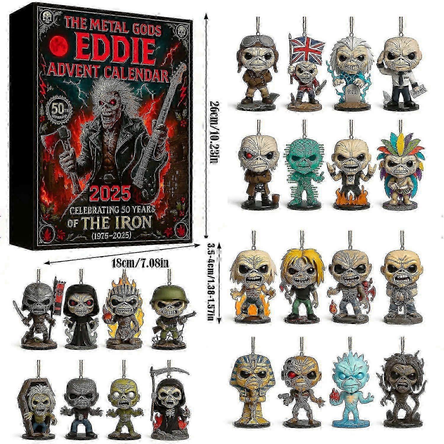 New Year 2025 Eddie Advent Calendar for 24 Days Journey