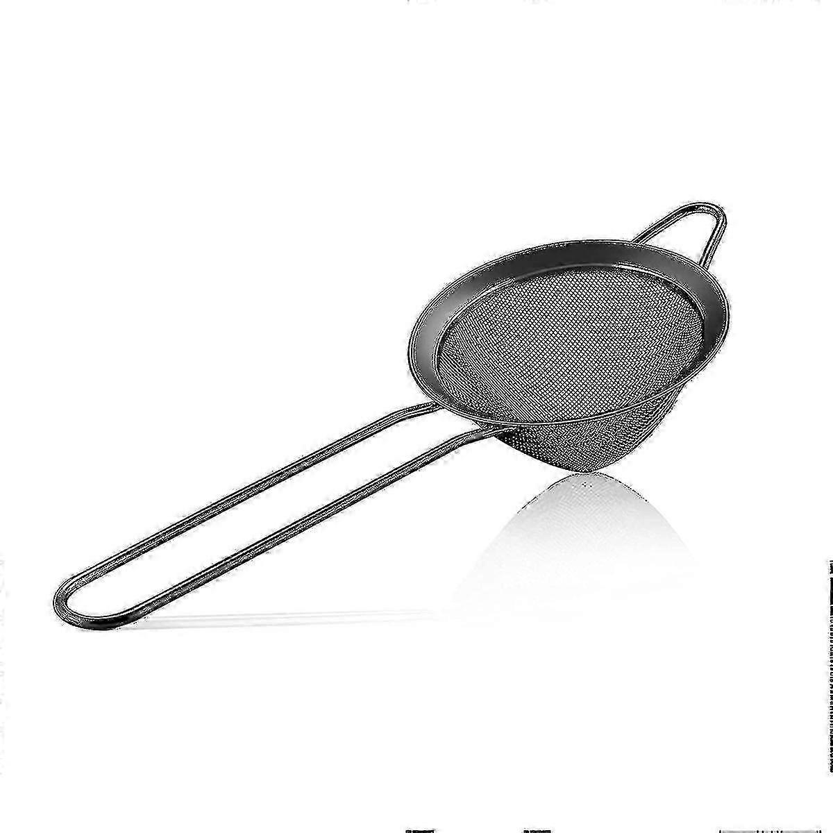 Stainless Steel Mesh Strainer Fine Tea Strainer With Long Handle Colanders Mesh Strainers Sieve For Cocktail Coffee Food Flours