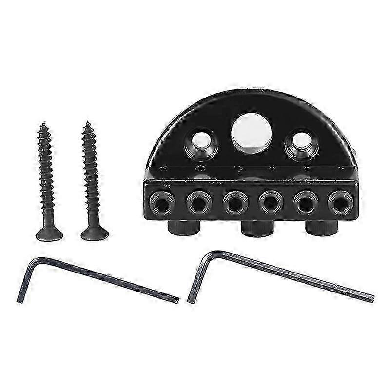 6-String Guitar Locking Nut Set for Headless Electric Bridge Parts Edition 1107