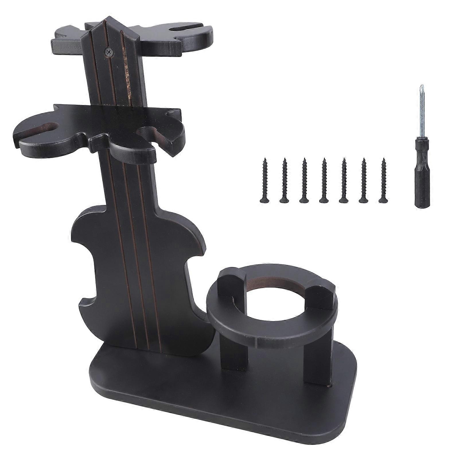 Musical Instrument Rack Solid Wood Stemwares Rack Accommodates 4 Glasses Tool Kitchen Organization Stand Holders Multicolor