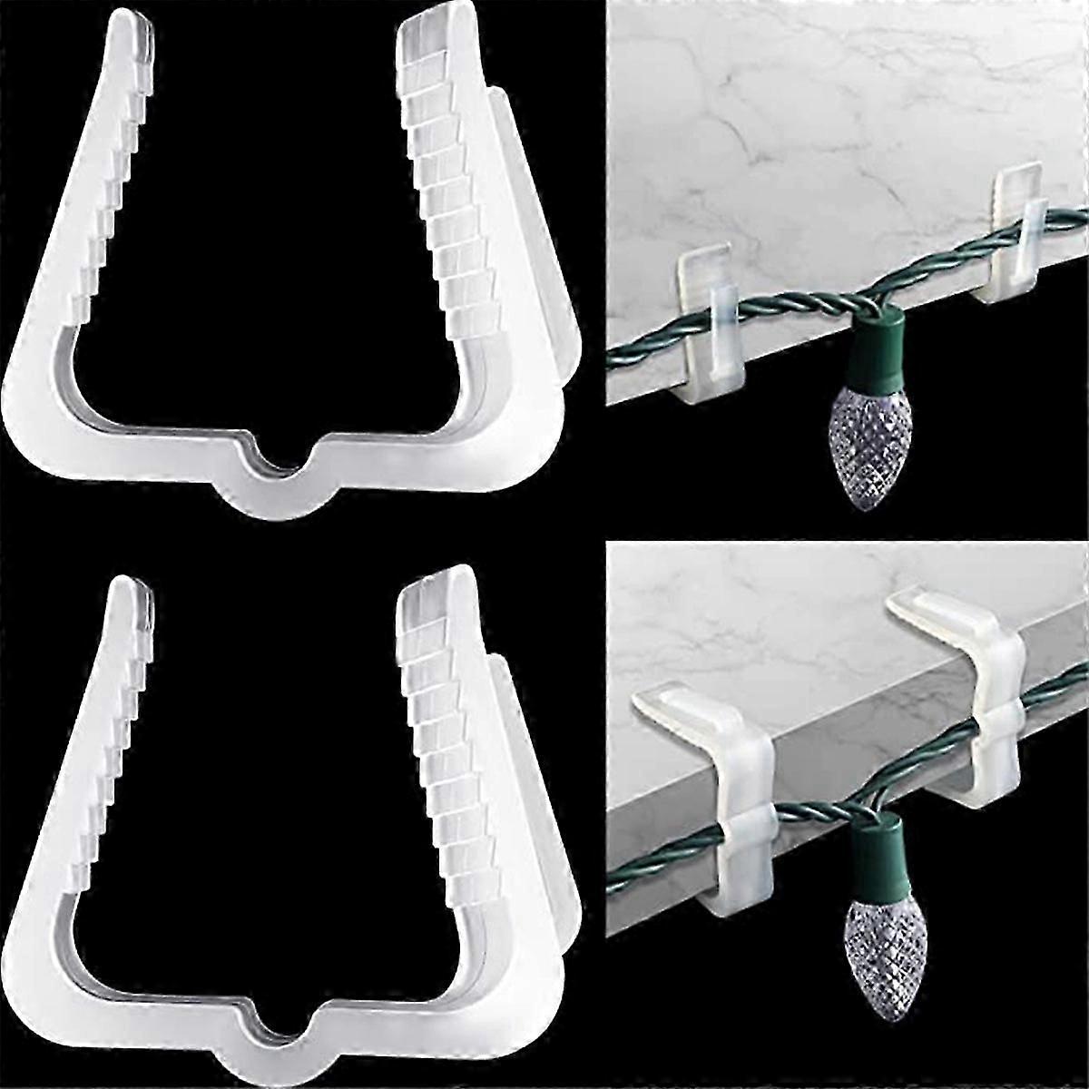 christmas light hangers 100 pack outdoor hooks