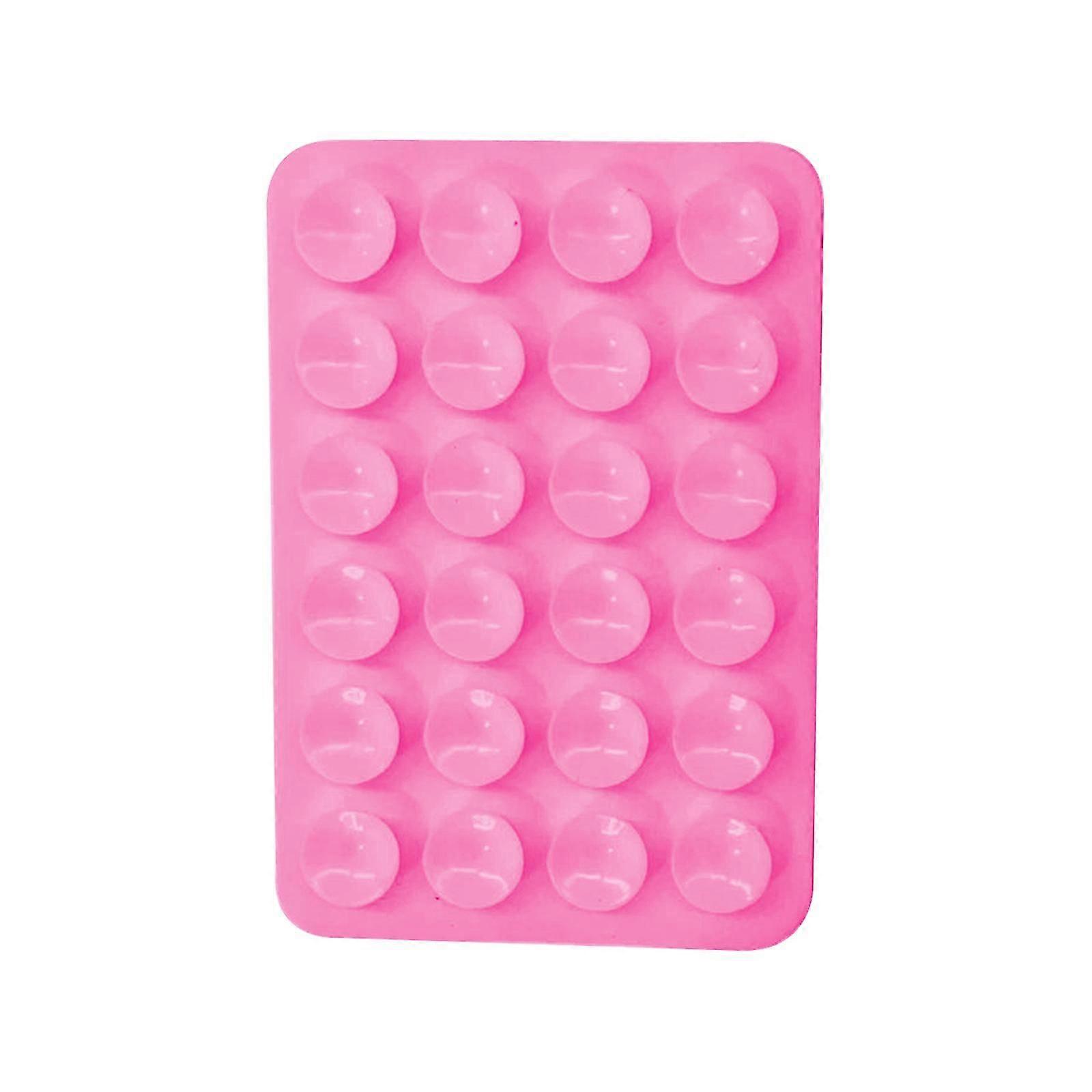 Silicone Suction Cup Phone Holders,double Sided Suction Cup Multipurpose Rectangle Phone Suction Mount, Car Mini Suction Cup Mat For Mobile Power Mobi