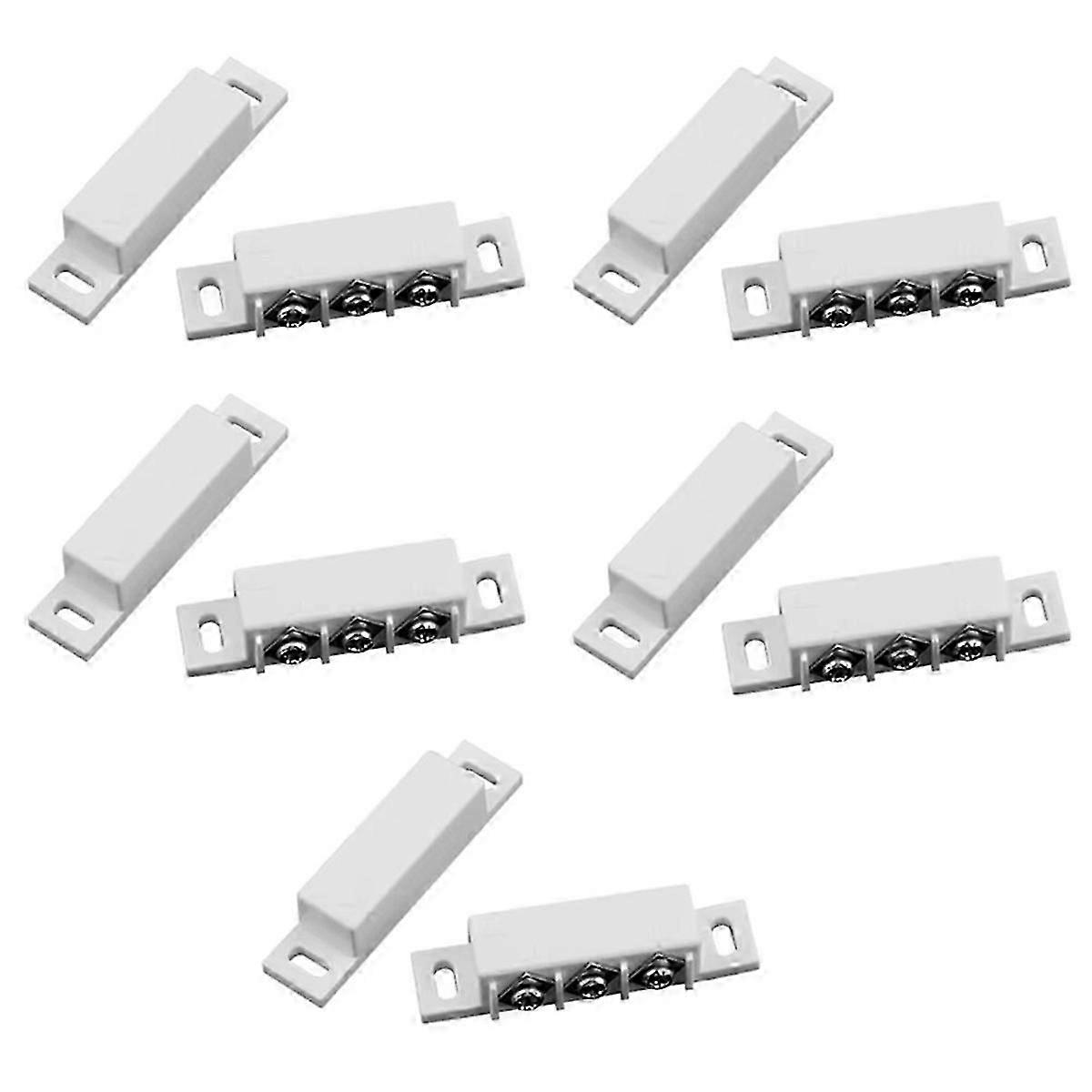 10pcs Magnetic Switch Door Window Security Alarm System Normally NC NO Contact Switches for Enhanced B