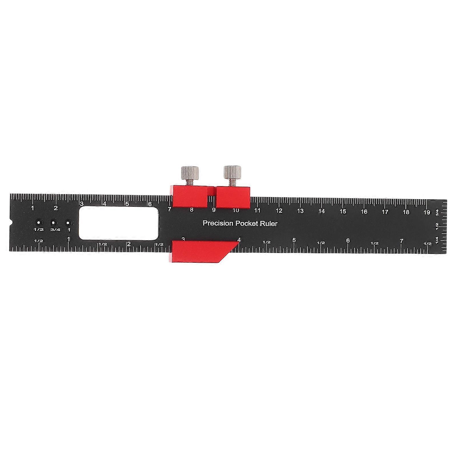 Precision Woodworking Ruler T-Shaped Tool for Marking and Measuring Work