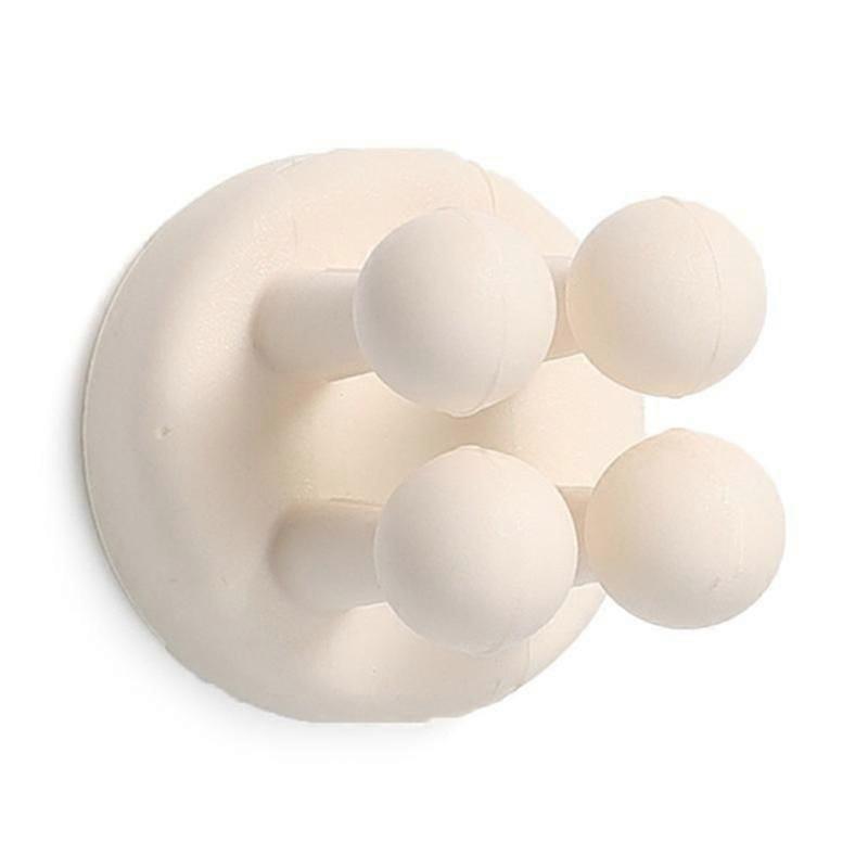 Silicone Toothbrush Holder Razor Holder Multi-function Hook Waterproof Self Adhesive Toothbrush Hook Plug Holder