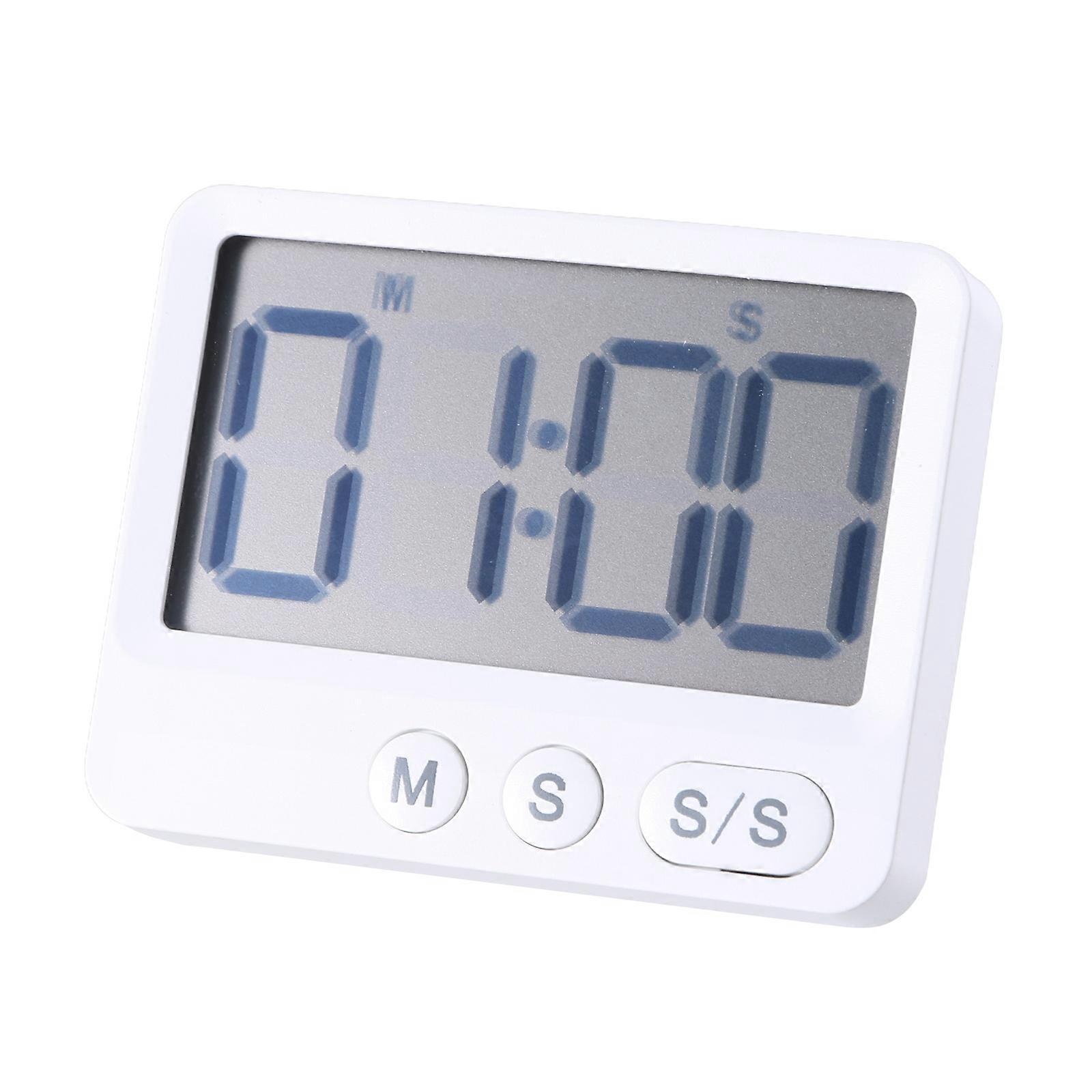 Multifunctional Magnetic Kitchen Timers Digital Timer Magnetic Timer Baking Timer Suitable for Baking Enthusiasts  White