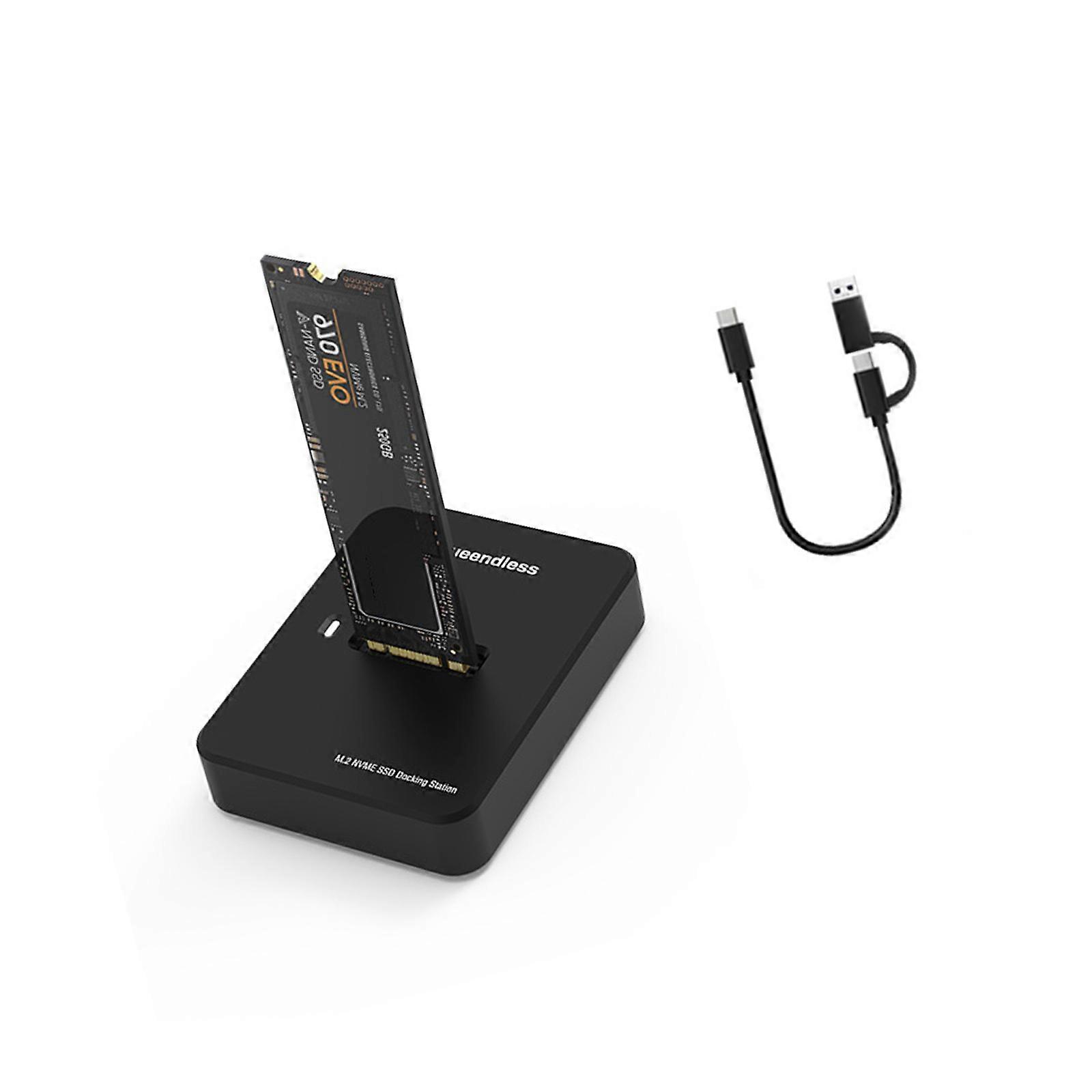 M.2 NVME Case 10Gbps Online Reading Writing Speed Hard Drive Reader Tool NVMe Adapter For M.2 Docking Multicolor