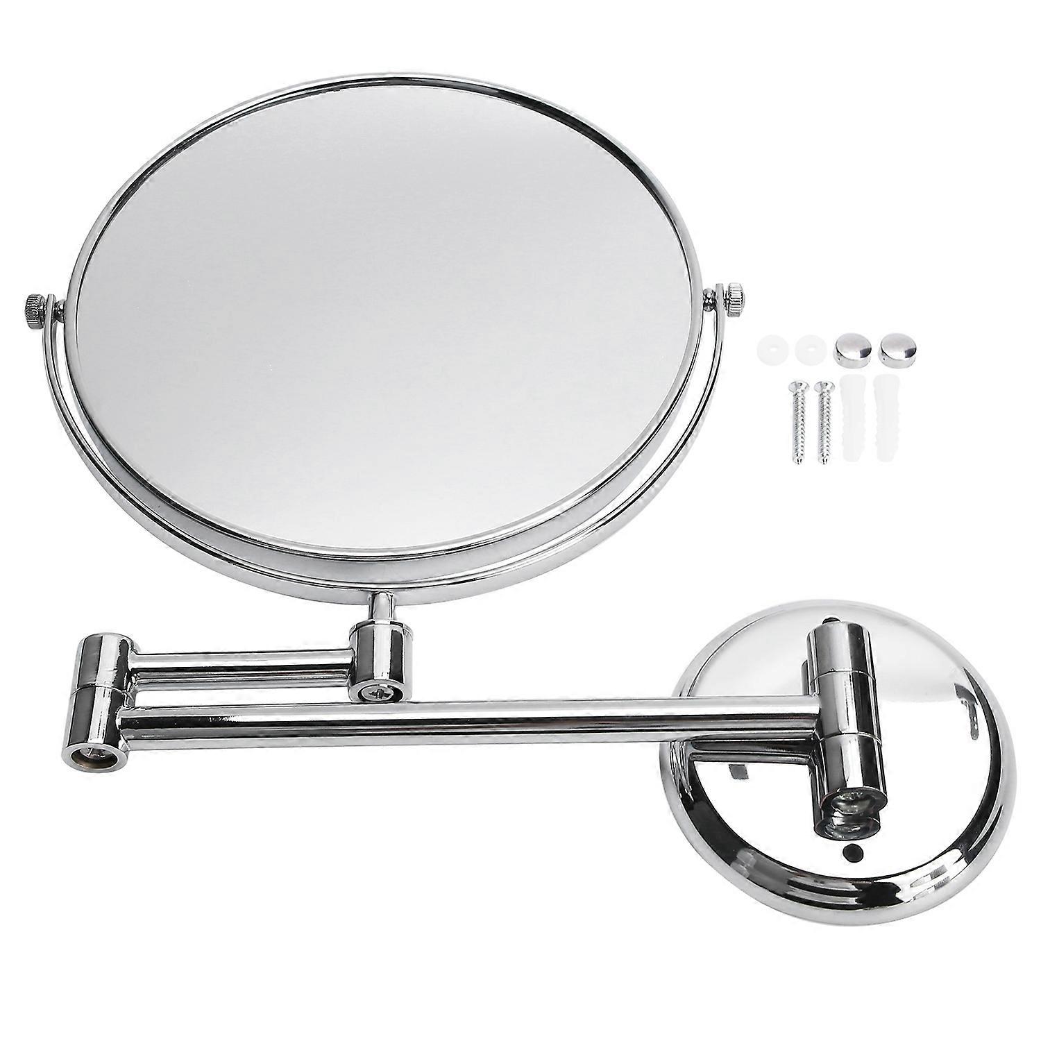 Wall Mounted Makeup Mirror Bathroom Stylish Electroplating Cosmetic Mirror Accessory