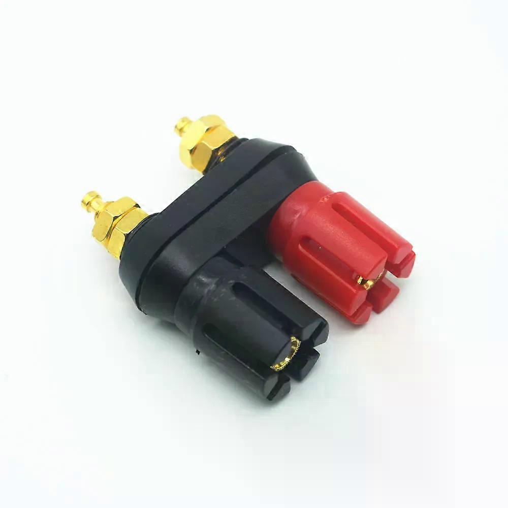1pc Banana plugs Couple Terminals Red Black Connector Amplifier Terminal Binding Post Banana Speaker Plug Jack