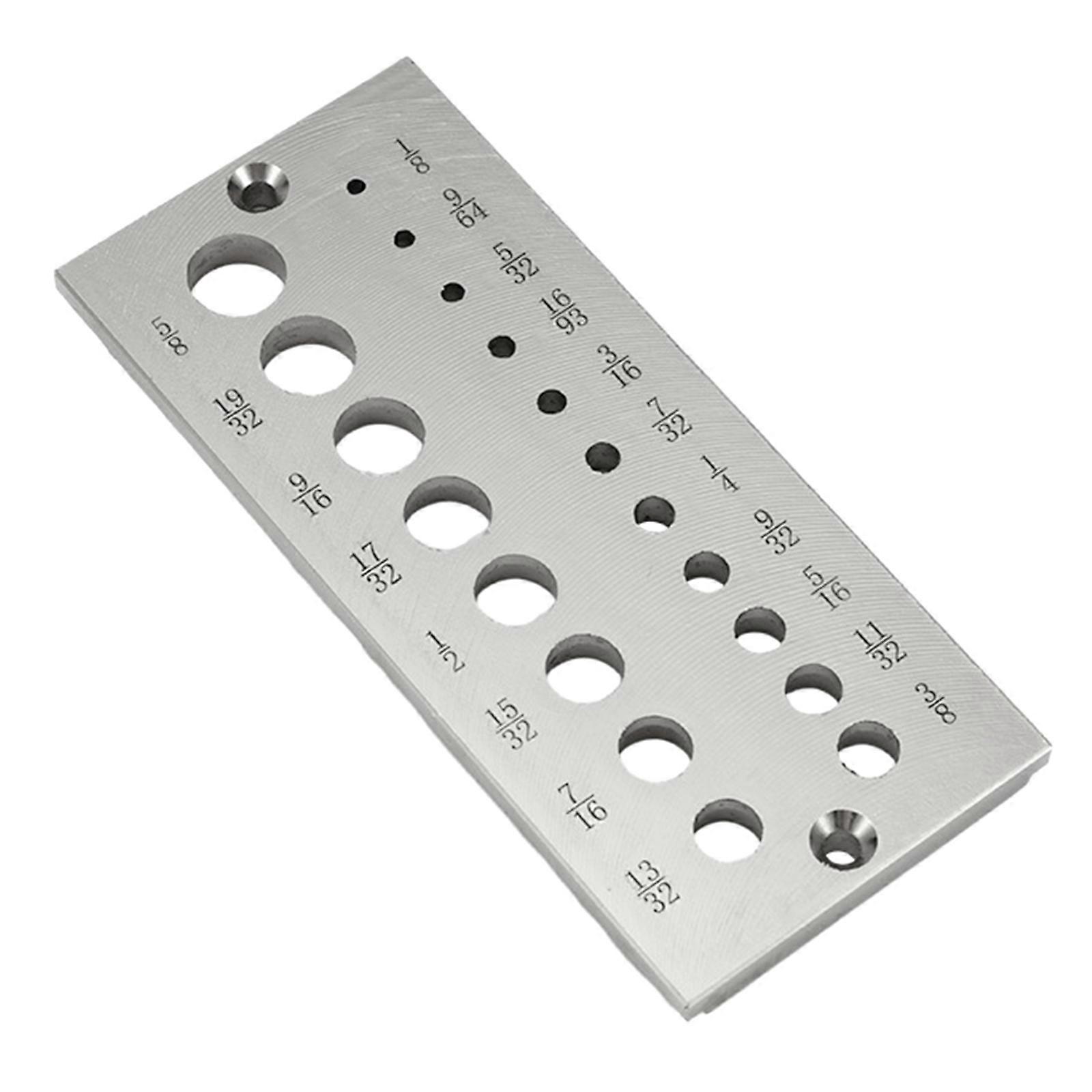 Woodworking Dowel Maker Plate Measurements Steel Template Dowel Plate For Accurate Pegs Creation Multicolor