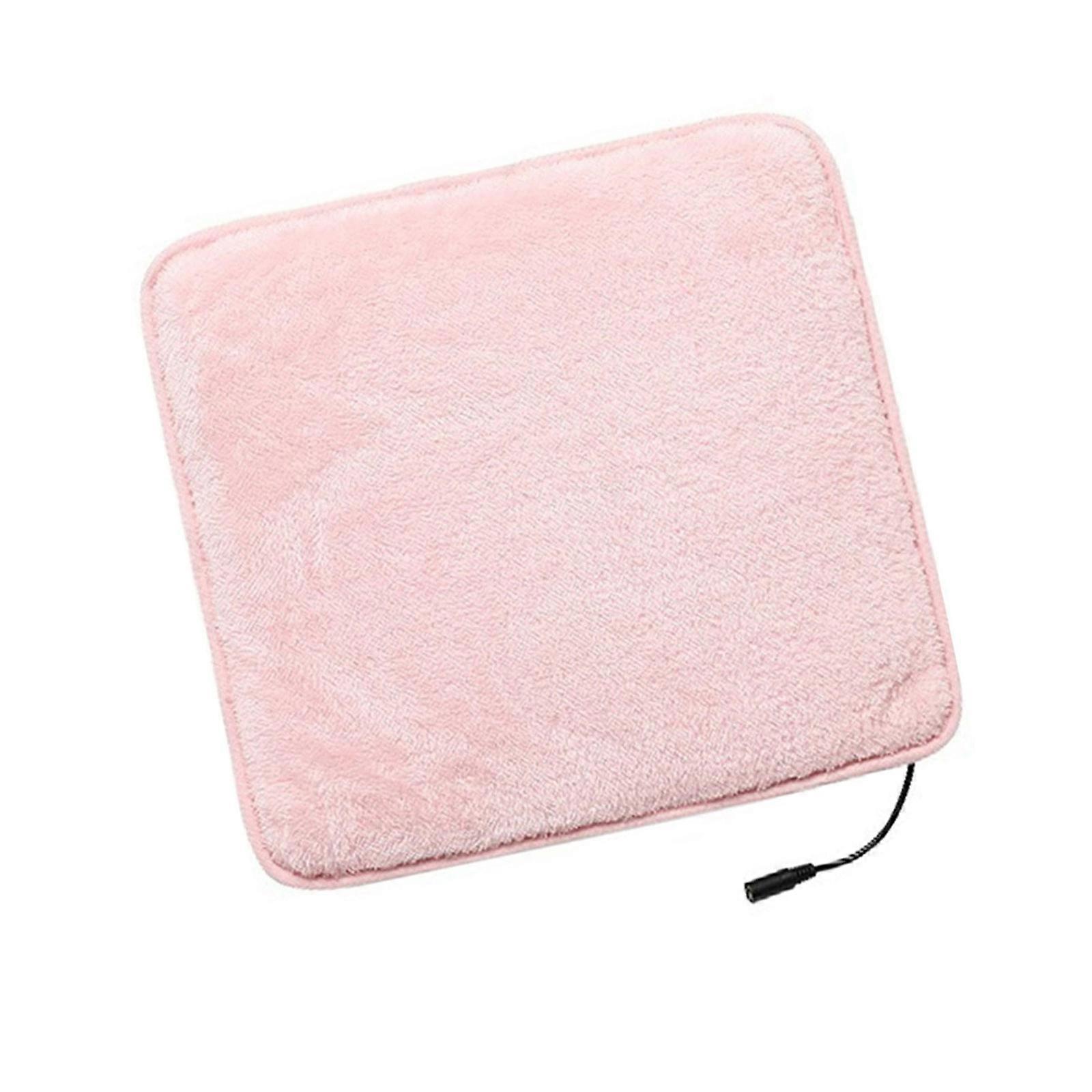 Office Chair Heating Cushion With Rapid Heat Function Overheating Protective for Winter Use  Pink