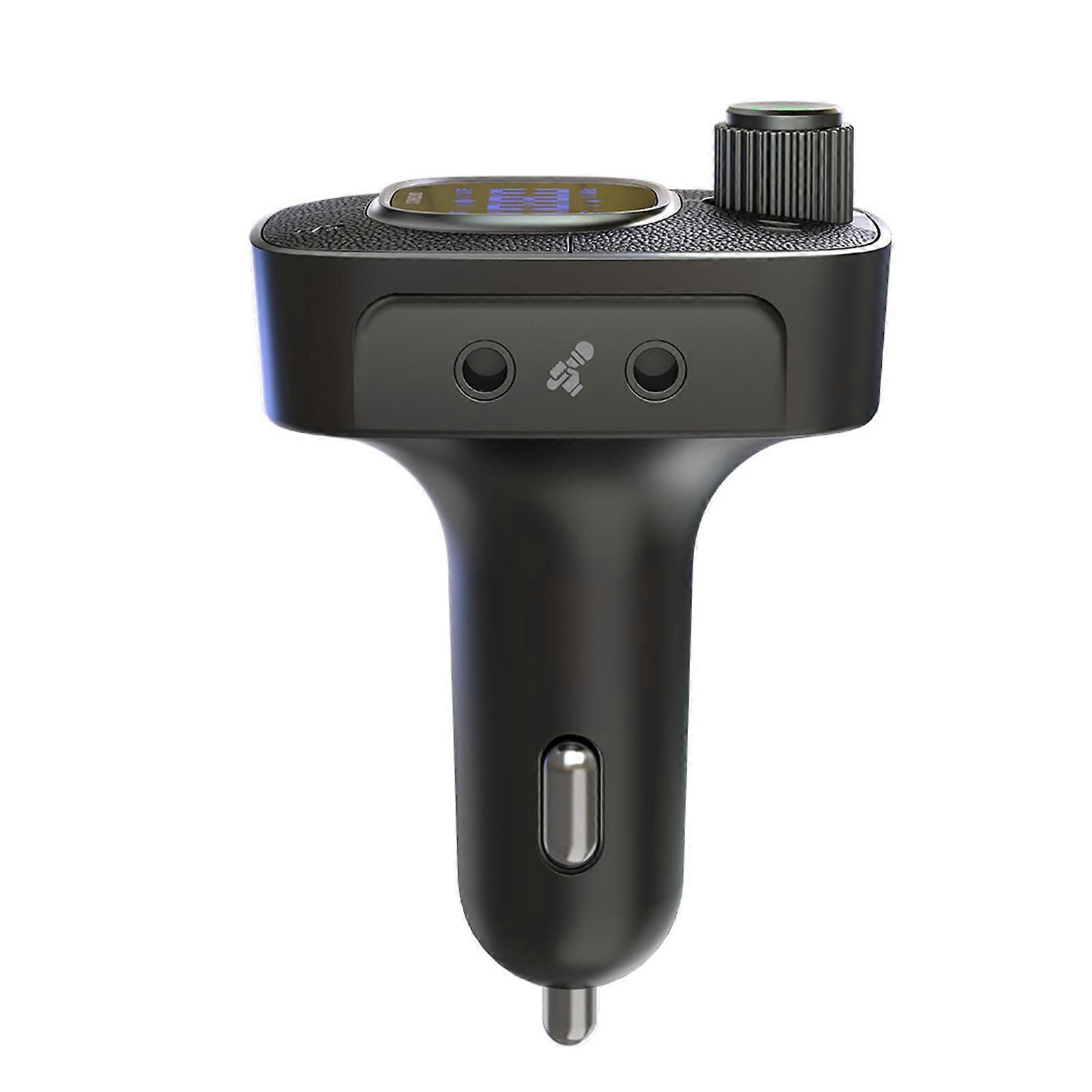 Bluetooth-compatible FM Transmitter for Car,5V USB Charging Car Adapter MP3 Music Player Support Microphone Multicolor