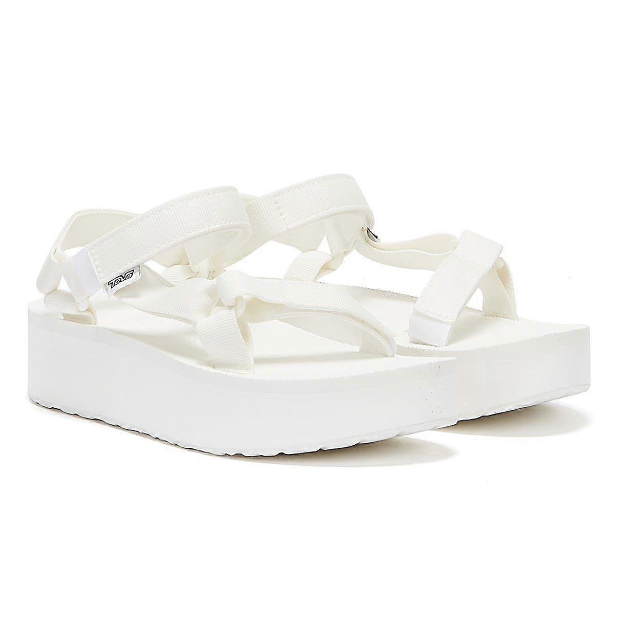 Teva Flatform Universal Womens Wit / Witte Sandalen