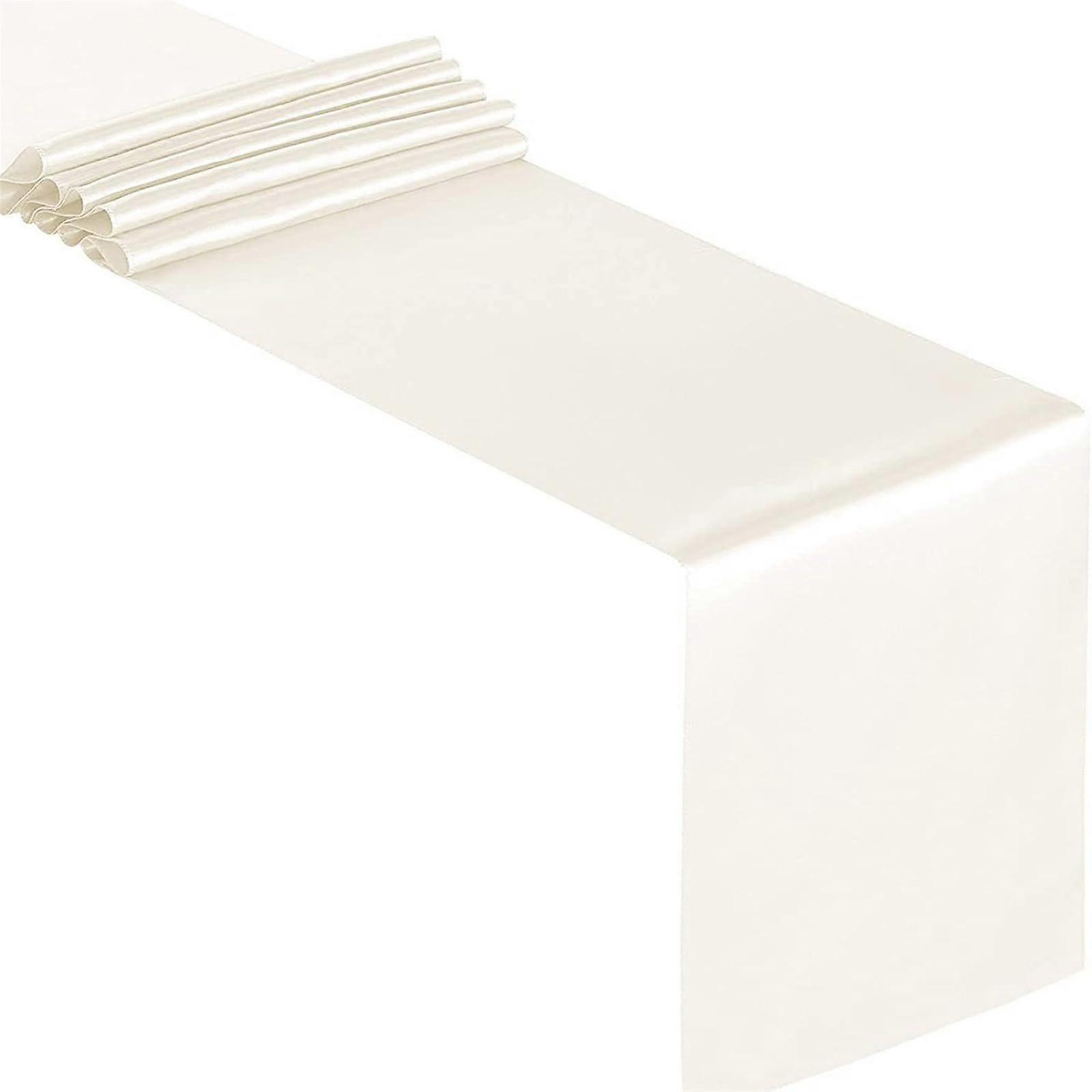 Solid Satin Table Runner 12x108 Inch for Wedding Reception Banquet Party Decoration MultiColor