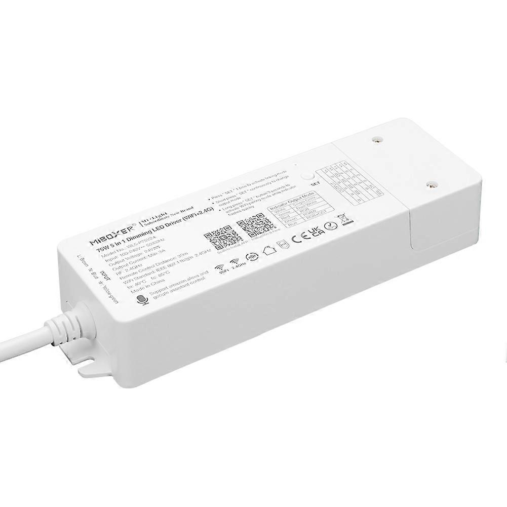 MiBoxer 75W WL5-P75V24 Tuya Smart 5-in-1 Dimmer WiFi+2.4G for Versatile LED Strip Control
