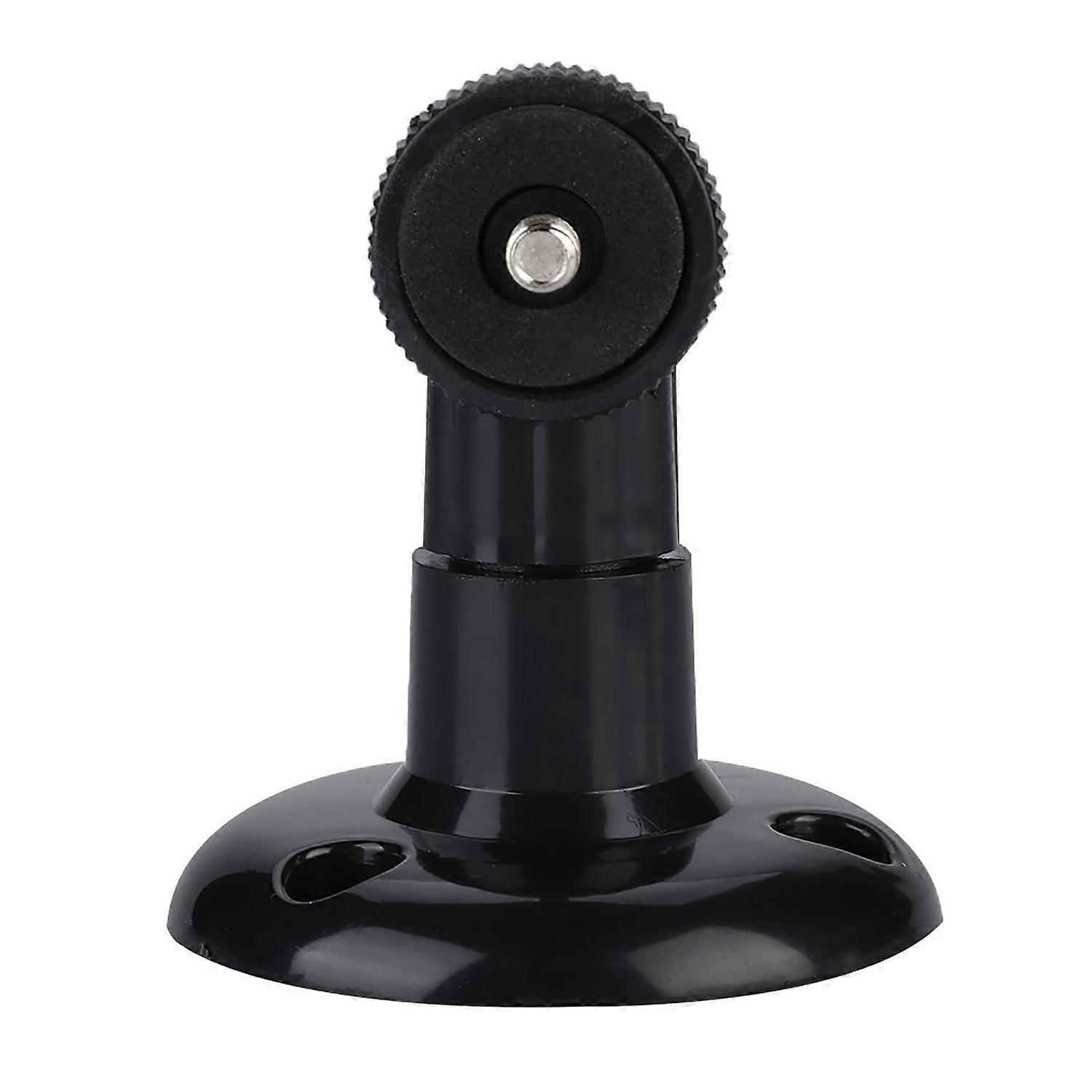 Surveillance CCTV Camera Stand Wall Mount Bracket  Rotatable Mini Camera Support Stand Black