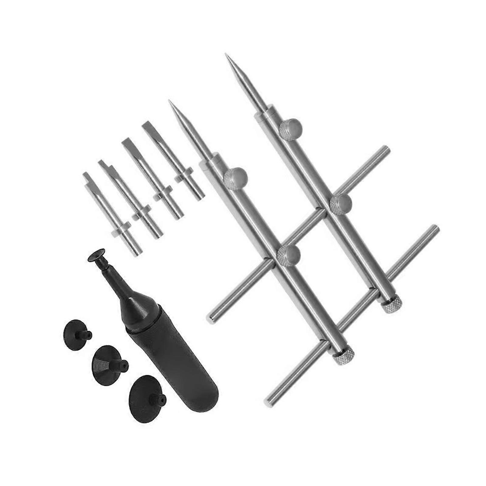 Precise Camera Lens Repair Tools With Vacuum Suction Cups And Triple Interchangeable Heads Multicolor