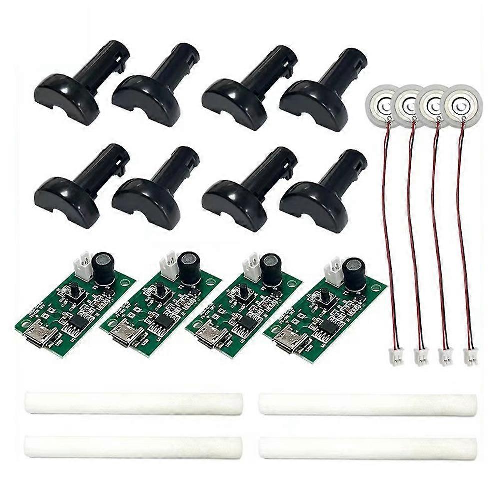 4pcs DC 5V Switchable Humidifier Module Atomization Control Board DIY Ultrasonic Atomizer Micro-Interface