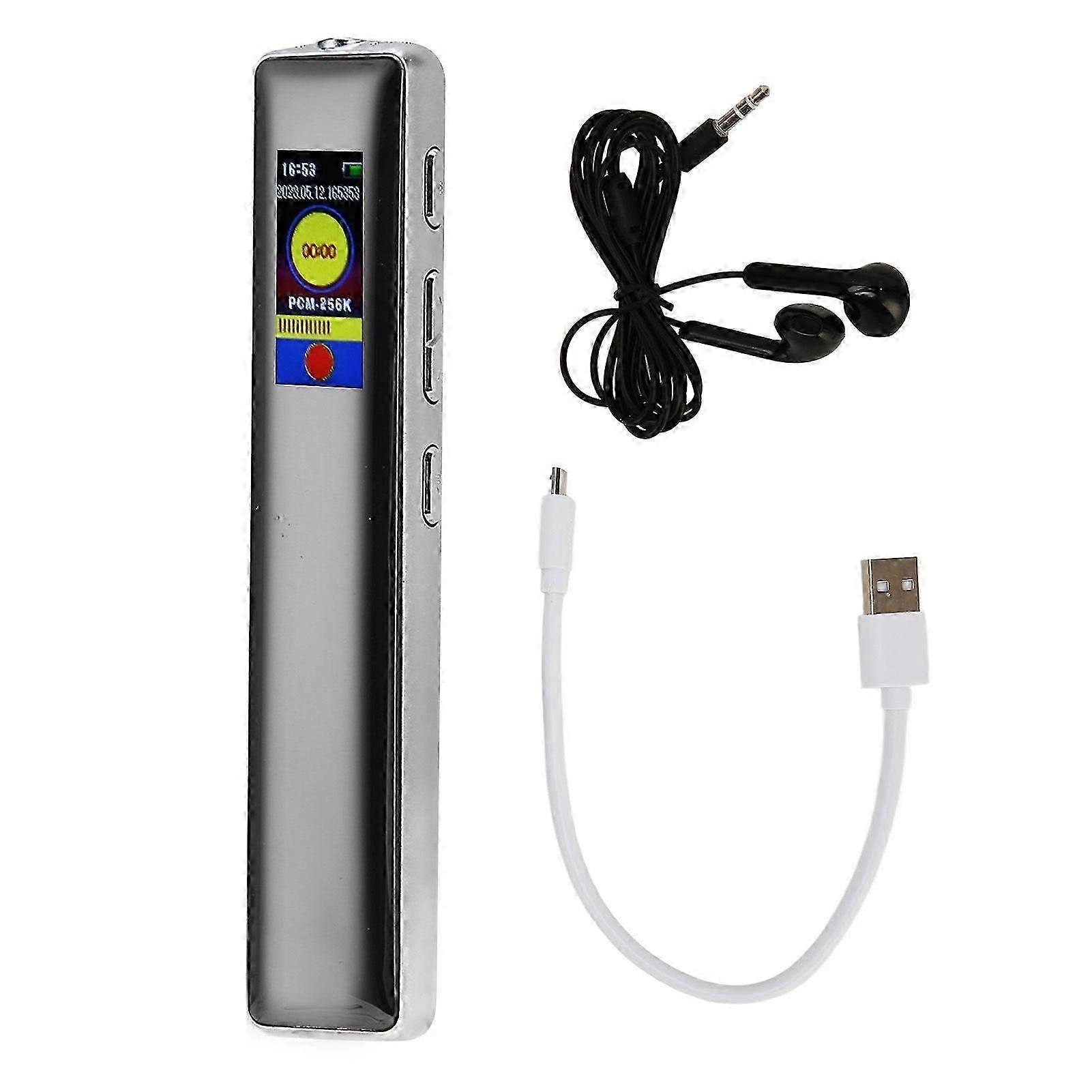 Small Recorder Voice Activated HD Noise Reduction Timing Portable Recording Device with MP3 Playback Electronic Book 8GB