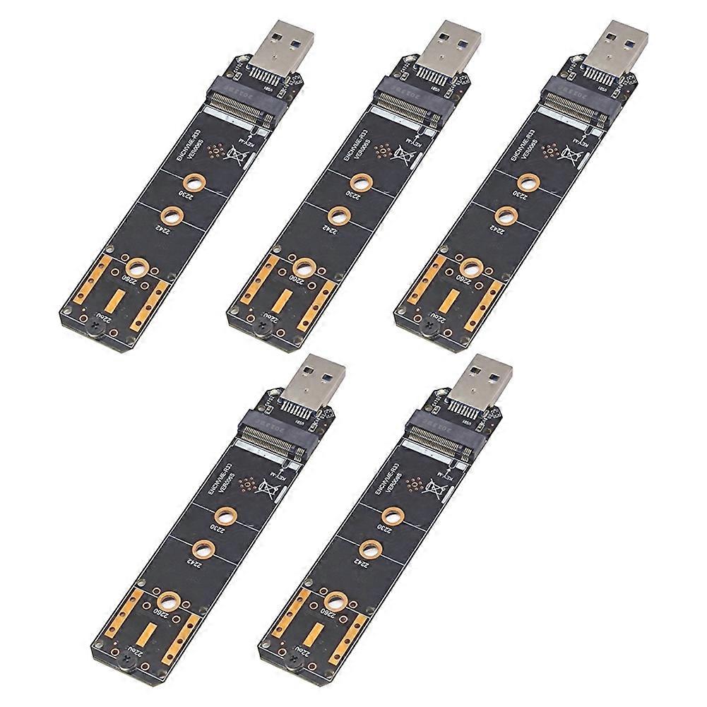 5X M.2 NVME SSD to USB3.2 GEN2 10Gbps Adapter M.2 NVME SSD Adapter for 2230 2242 2260 2280 NVME M.2 