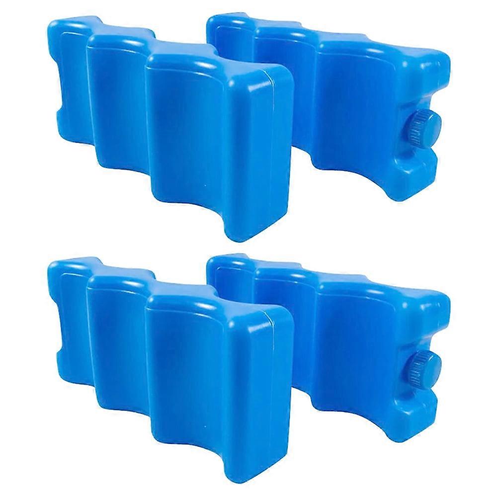 4pcs Wave Pattern Breast Milk Storage Containers Fresh Keeping Ice Packs