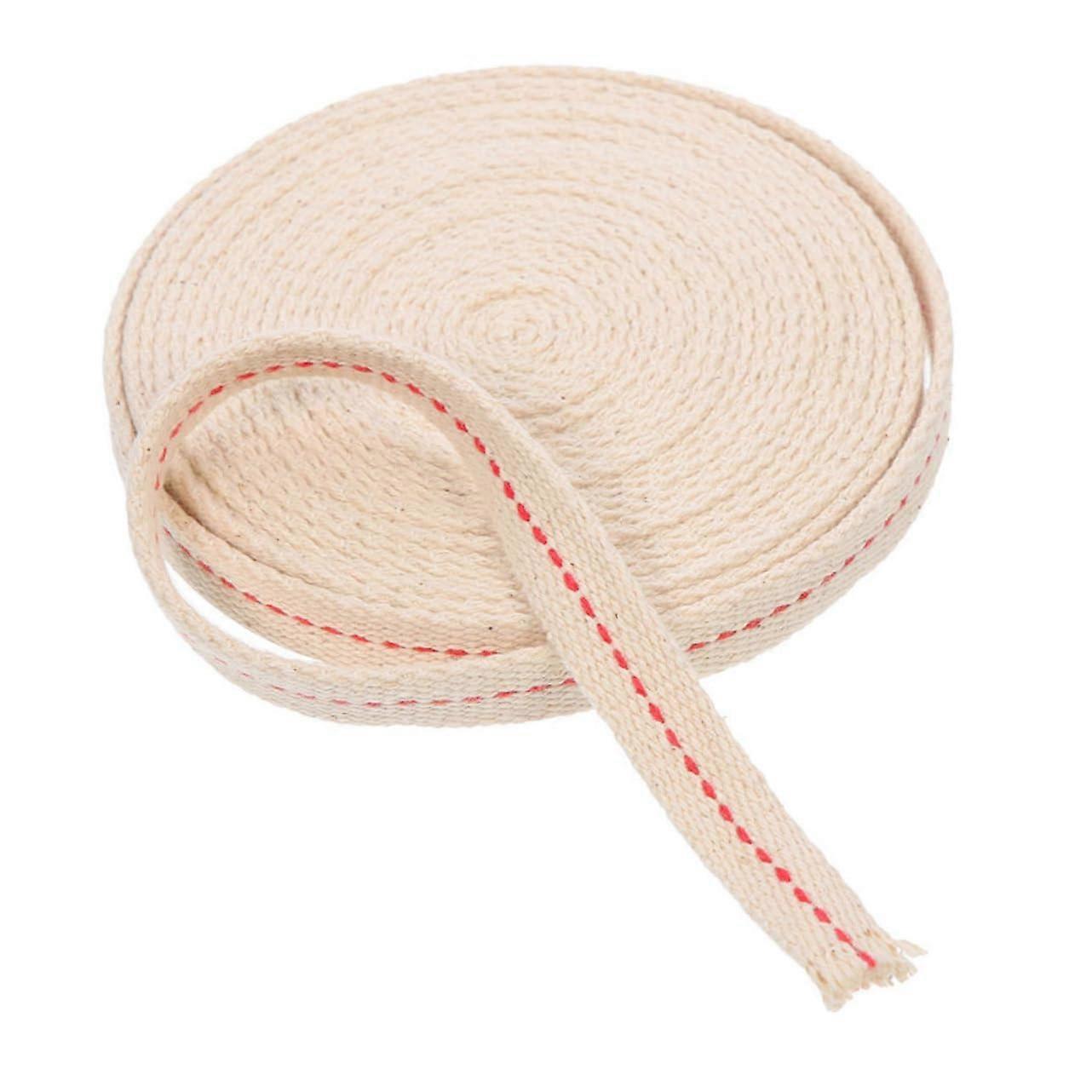 Cotton Oil Lamp Wick for Kerosene Lanterns and Vintage Burners, Stitched Flat Wick for Emergency Lighting