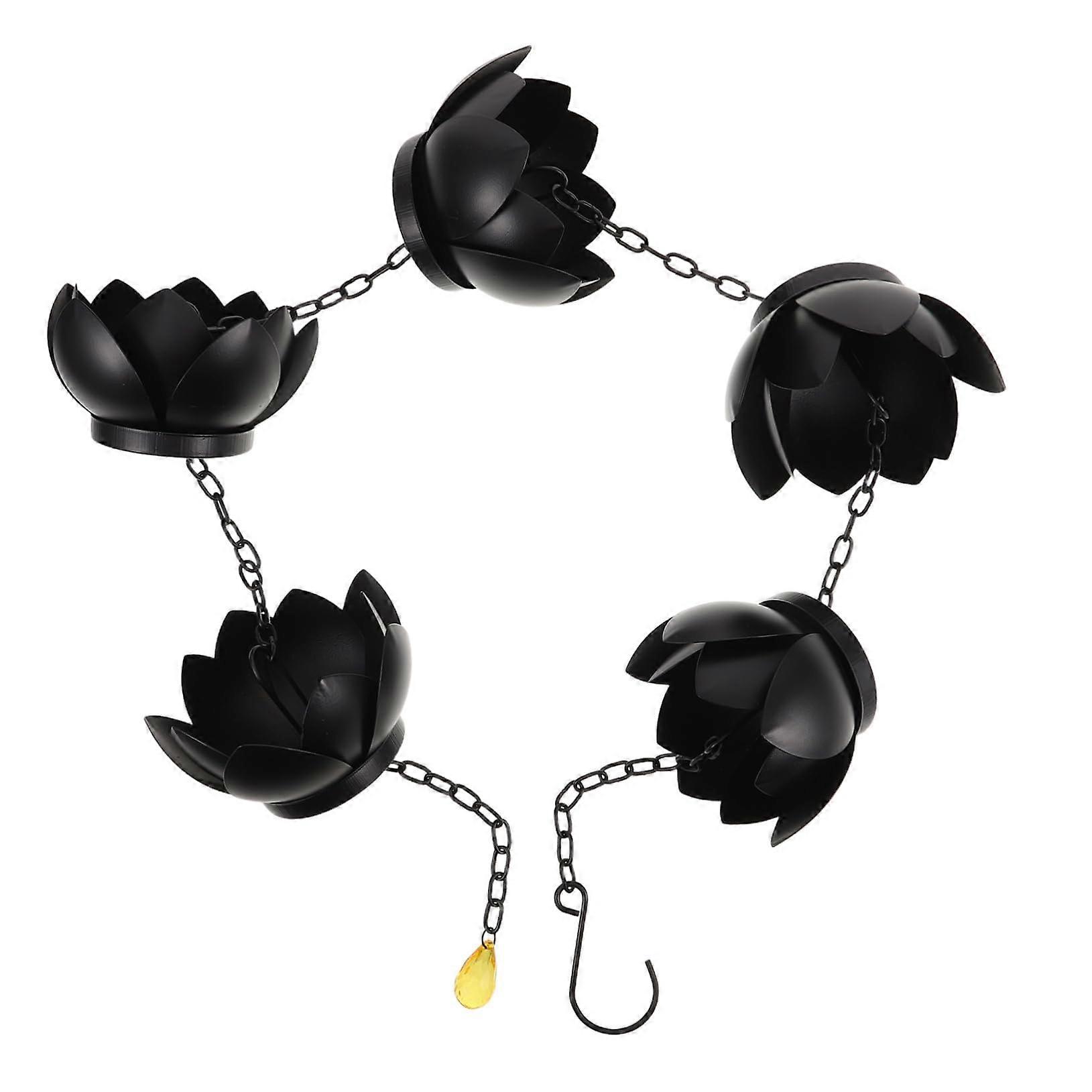 Rain Chain for Gutters Decorative Weatherproof Metal Outdoor Accent with Efficient Water Flow