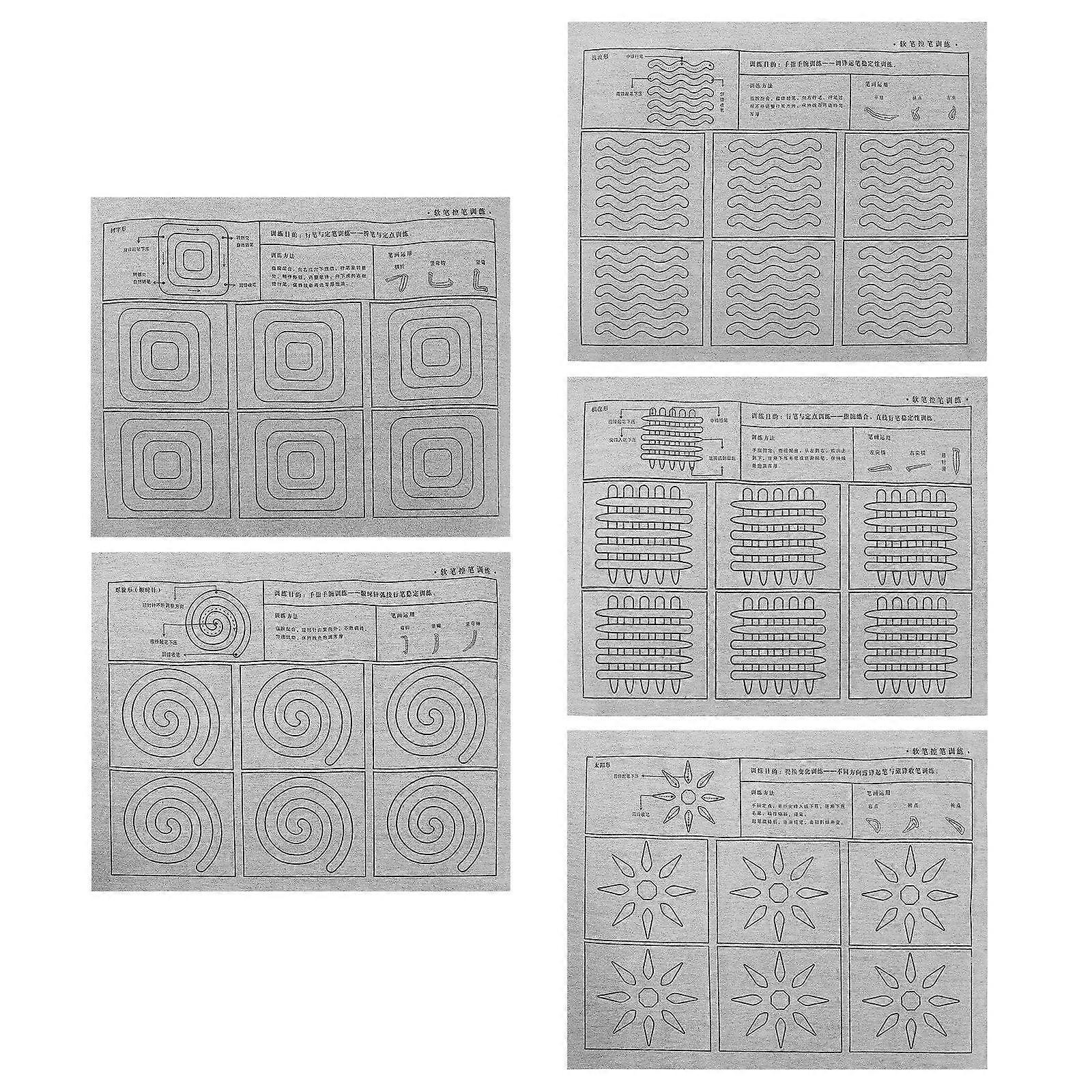 Kids Tracing Pad Calligraphy Cloth for Pen Control Training 1Set