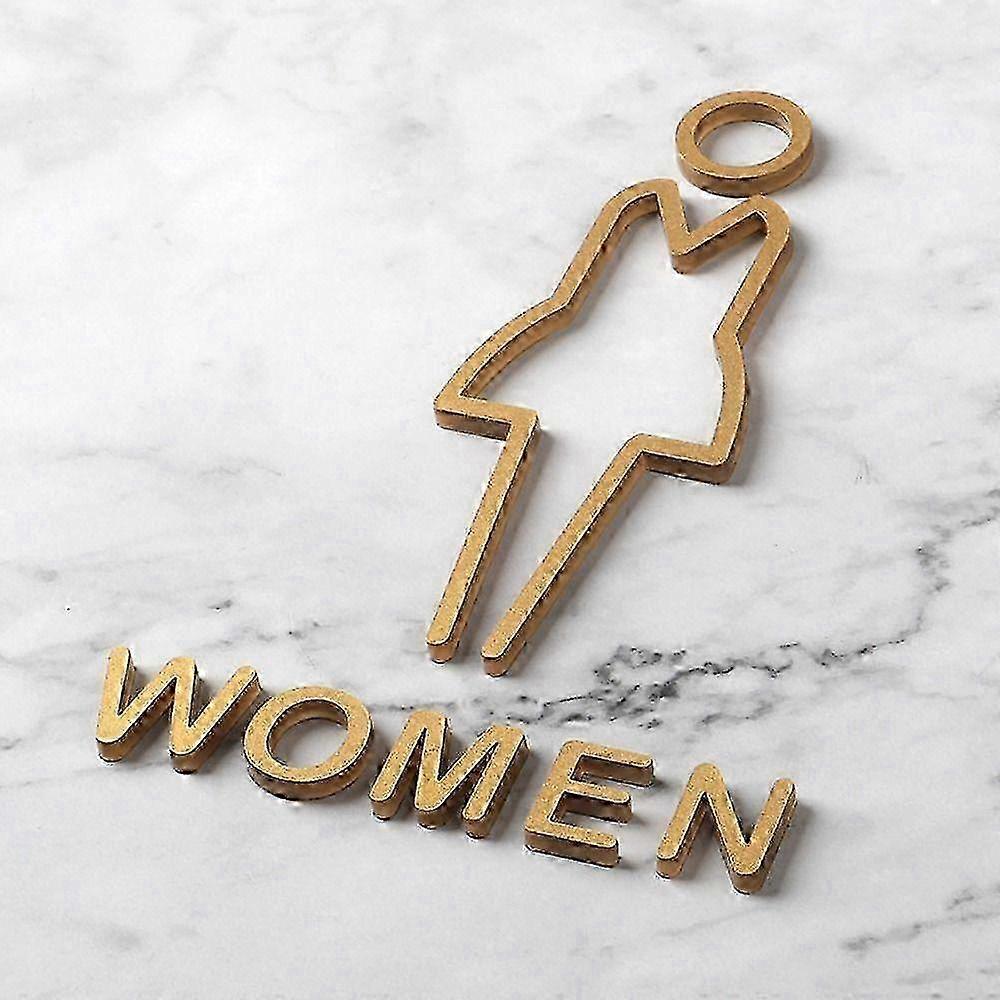 WC-kyltit wc:hen 3D-akryylimiehet naisten ovilaatta