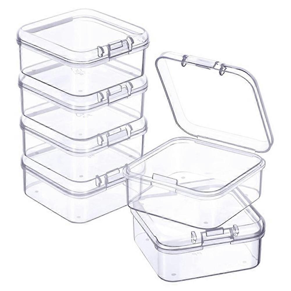 10 Pcs Plastic Clear Storage Box for Collecting Small Items, Beads