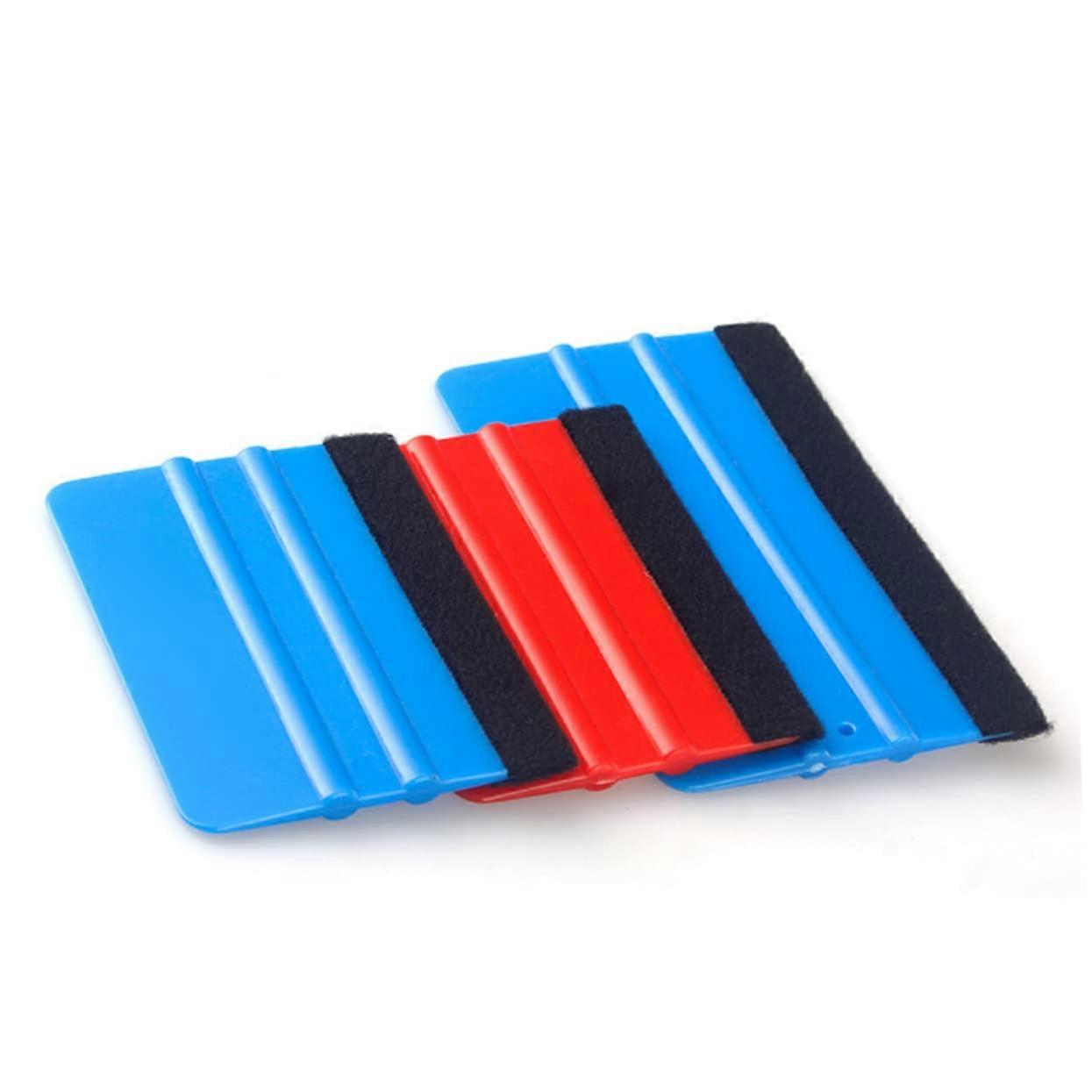 5pcs Car Window Tint Squeegee with Felt Edge for Scratch Vinyl Wrap Application