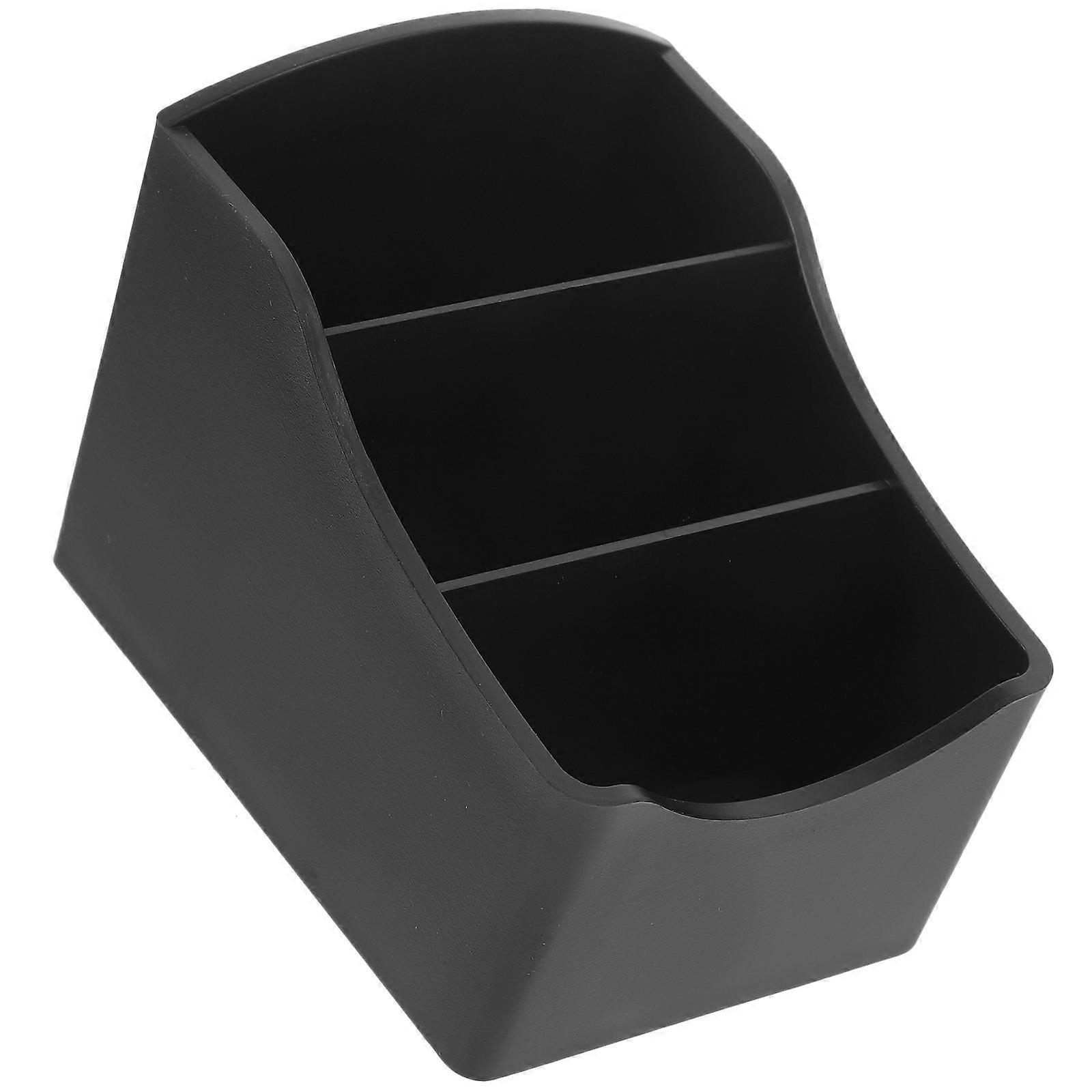 Black Sugar Packet Organizer with Multiple Compartments for Displaying ABS Material Large Capacity