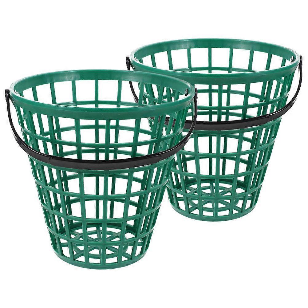 Portable Golf Balls Holder for Yard with 2Pcs Plastic Storage Baskets