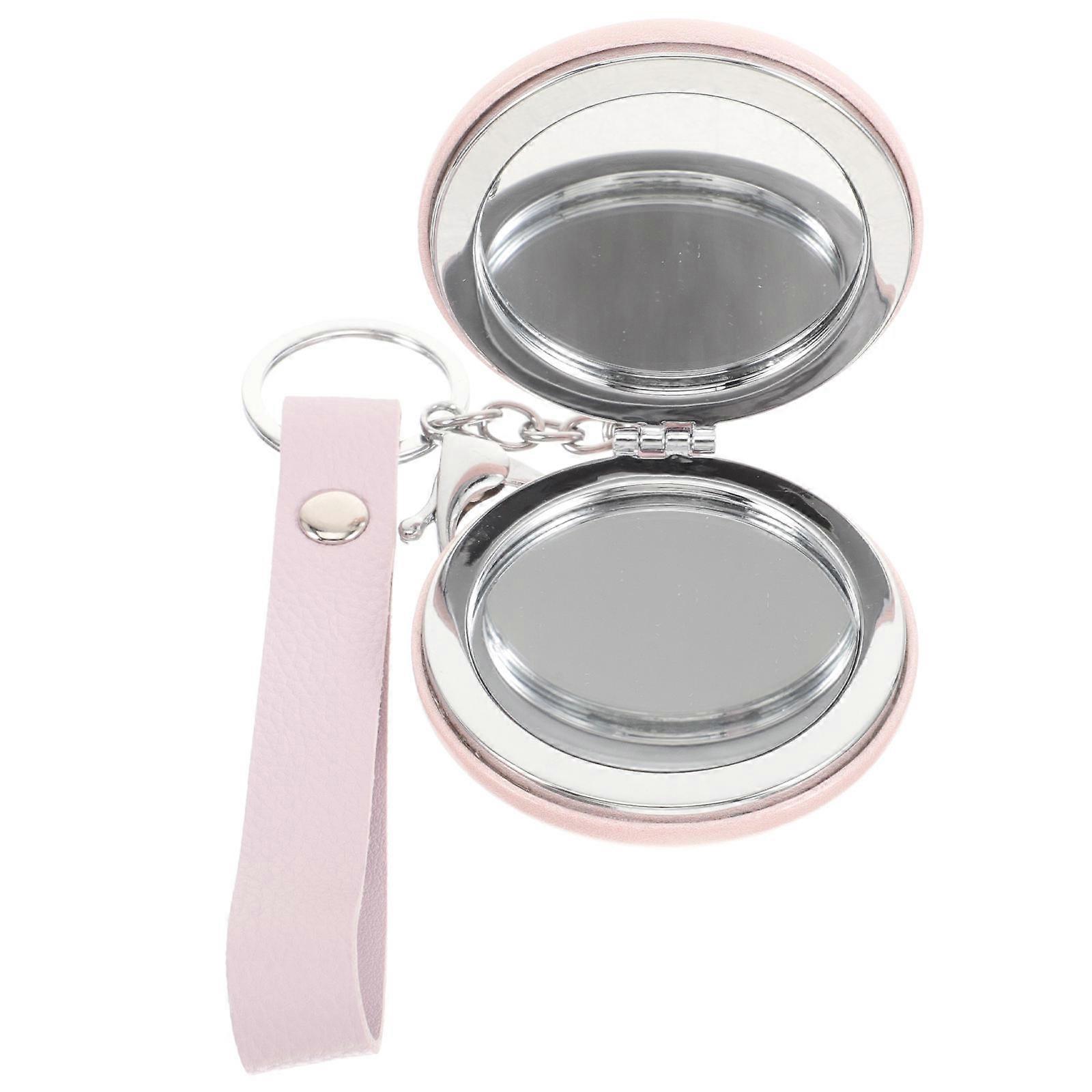 Compact Mirror Make-Up Mirror Portable for Make Up with 1Pcs Metal Key Ring