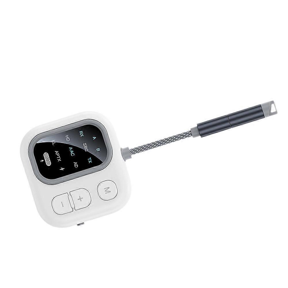 Wireless Audio Adapter 2 in 1 Bluetooth Transmitter Receiver Lossless HD Sound AUX Playback RX/TX for Car/Home/Airplane