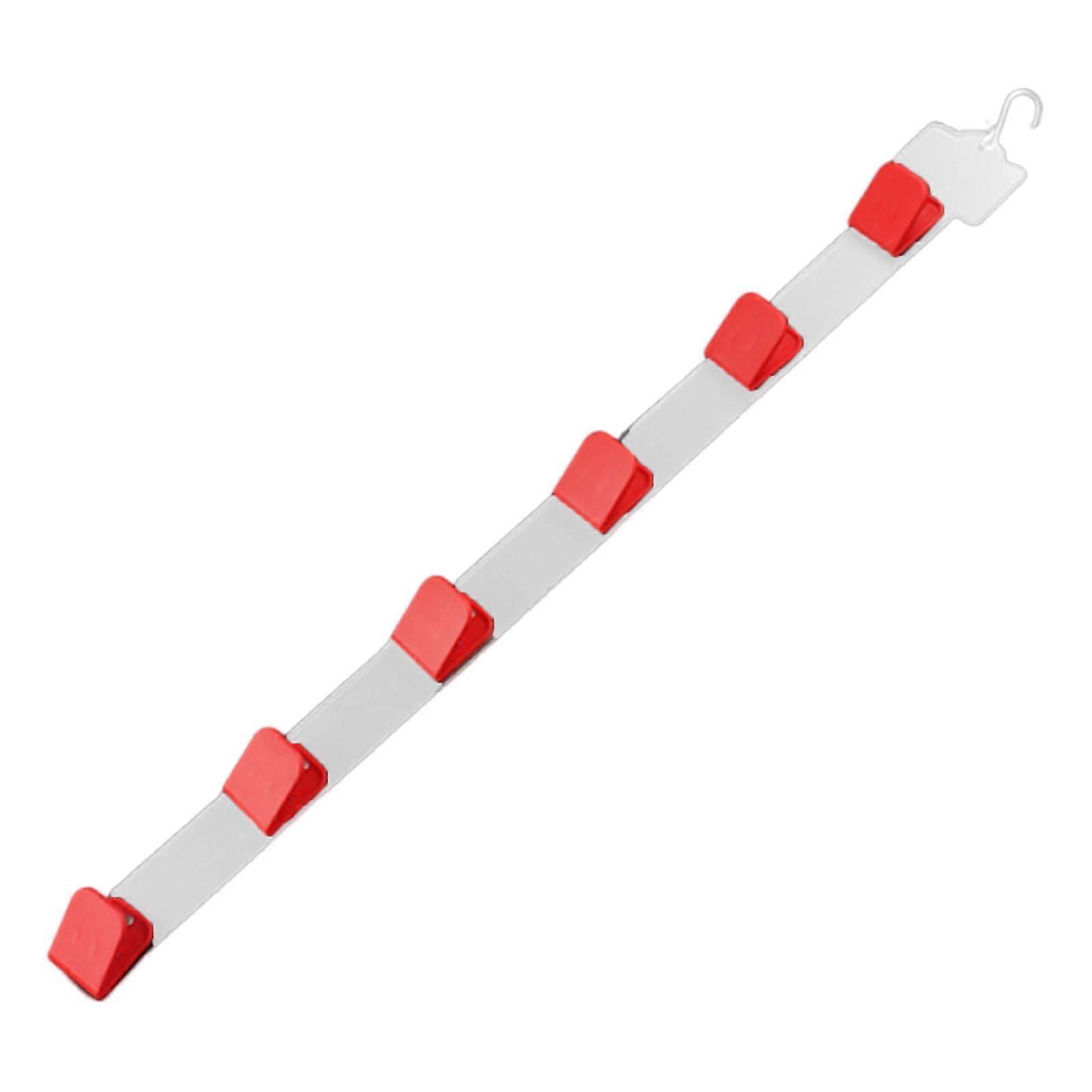 Retail Display Strip Side Hanger with 6 Clips Snack Packaging Organizer