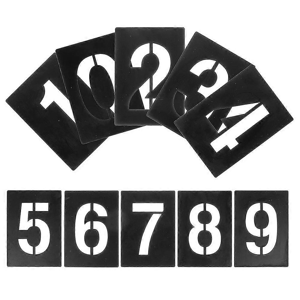 Plastic Number Stencils for Cake Decorating PVC Templates 10Pcs Spray Paint