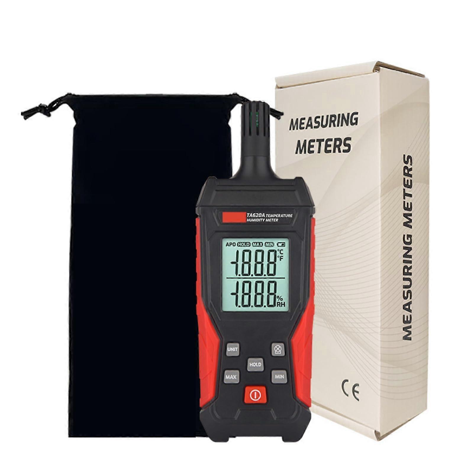 Digital Temperature and Humidity Meter with Dew Point LCD Backlight  Precision Handheld Hygrometer