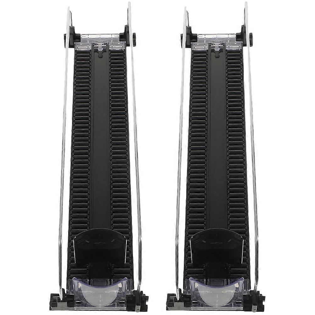 Automatic Replenishment Beverage Glide Pusher For Vending Machine 4Pcs Black Rectangular Smooth Movement