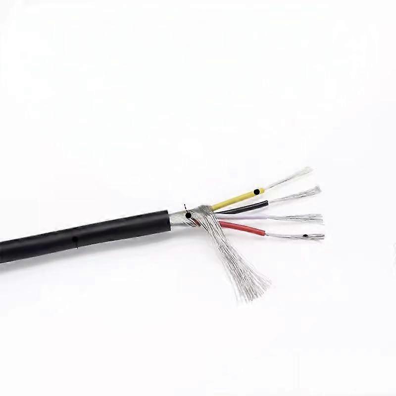 10M 24AWG Shielded Audio Signal Cable 2 Core PVC Insulated Copper Wire for Headphones Noise Reduction