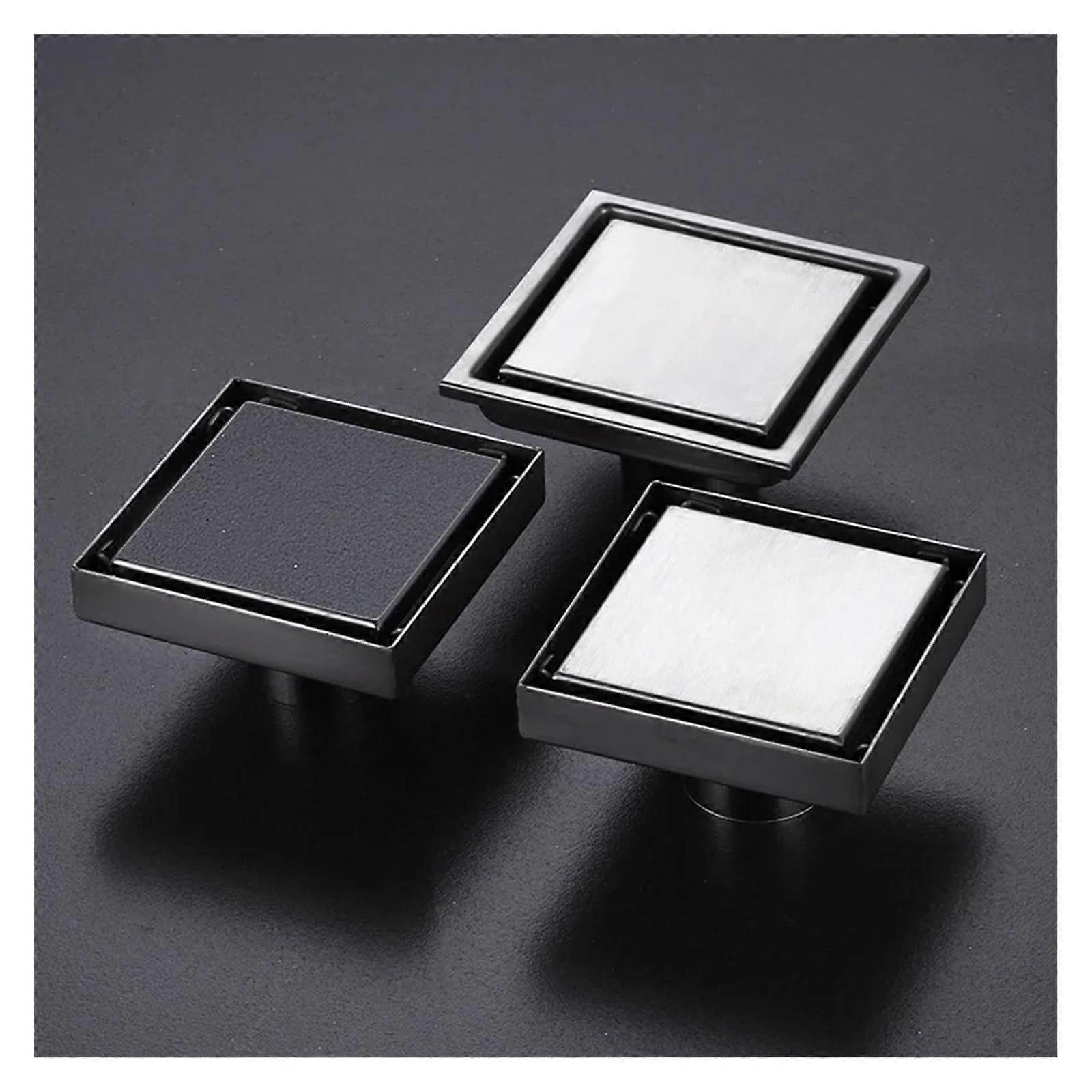 Invisible Bathroom Floor Drain 20x20cm Square Anti-Odor Waste Filter Strainer Shower Drainage Accessory