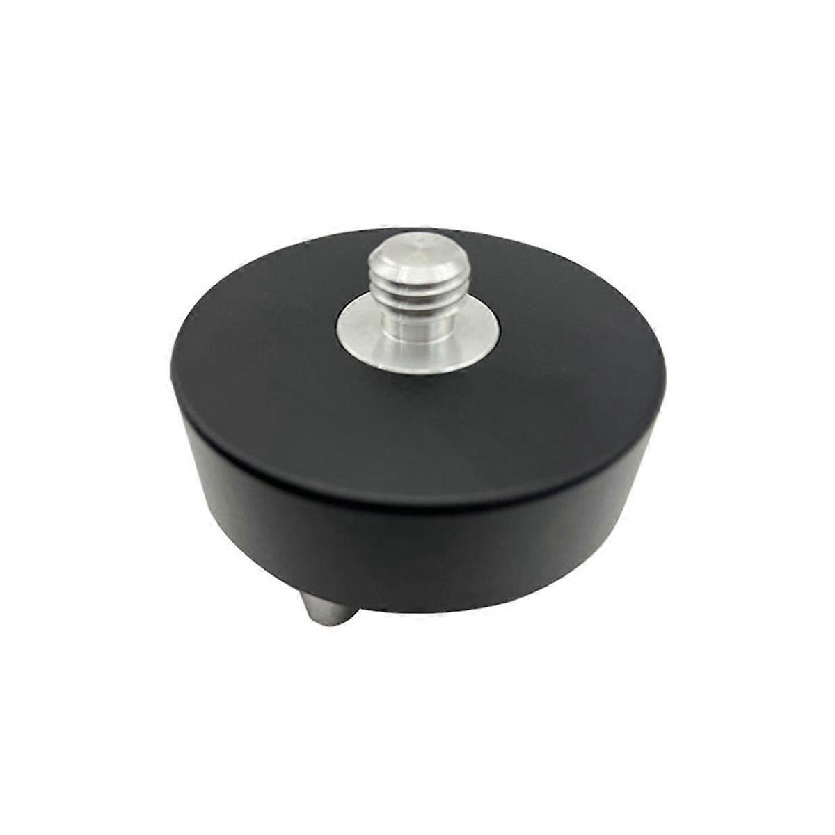 Black Fixed Type Three-Jaw Tribrach Adapter with with 5/8Inx11 Mount Rotate Screw Adaptor for GPS P