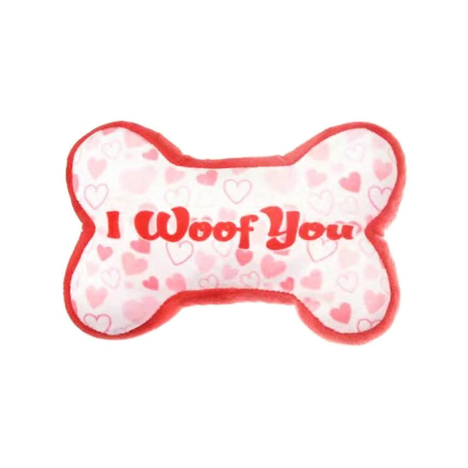 子犬 - 中小のきしむ綱引きの心臓/骨の形のためのおもちゃ ぬいぐるみ - 綱引き漫画犬噛むおもちゃ