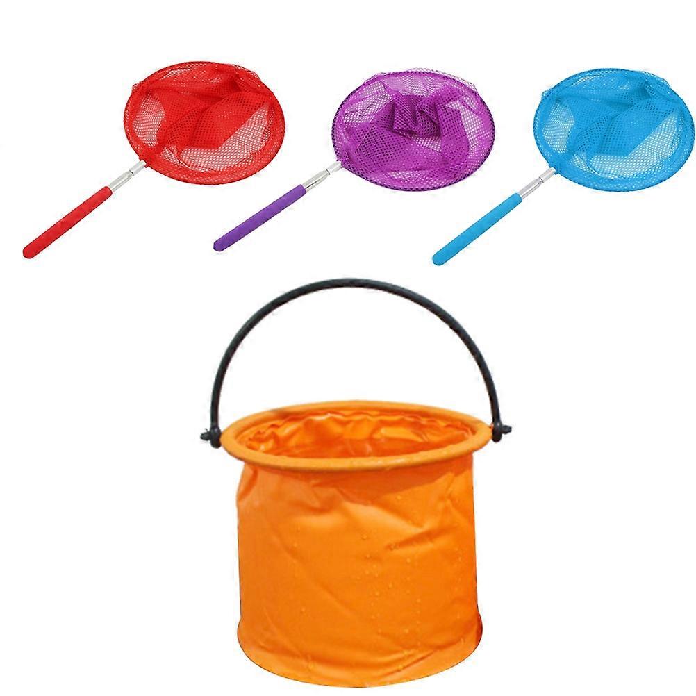 Insects Catching Net Bug Dragonfly Fishing Net for Kids 2Pcs Assorted Color