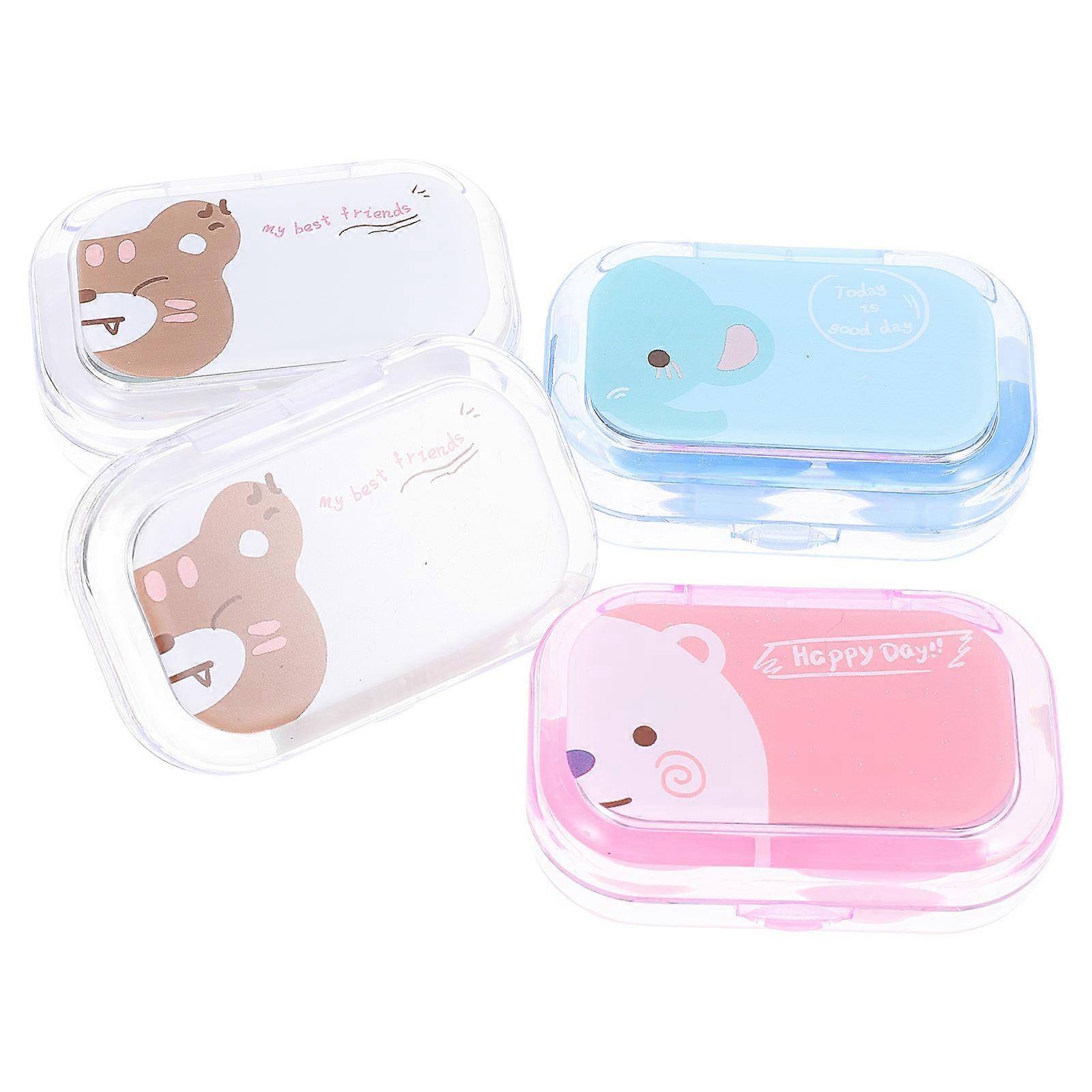 Contact-Lens Cases for Storage 16 Boxes Portable Mixed