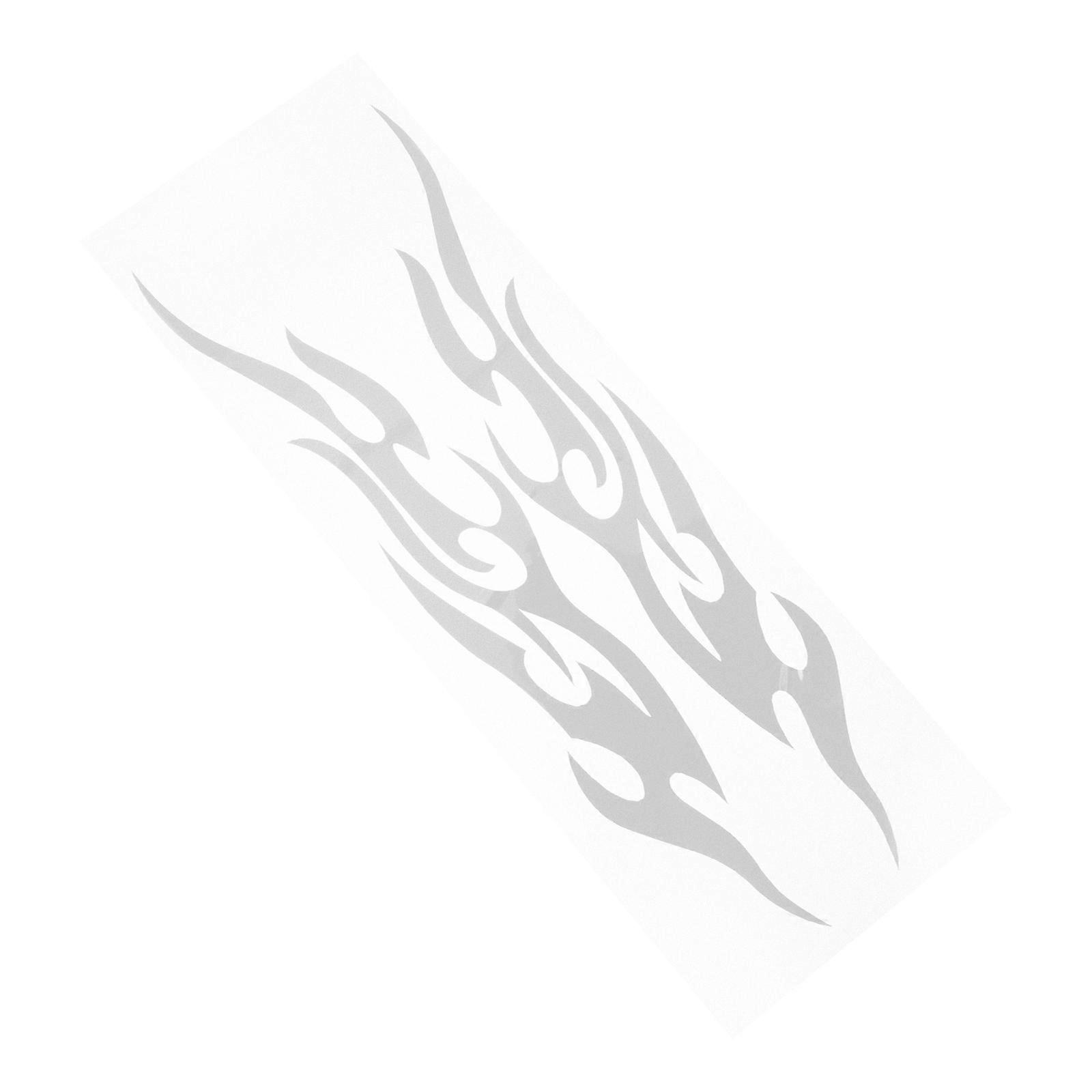 Vehicle Decorative Stickers Reflective Car Flame Decals for