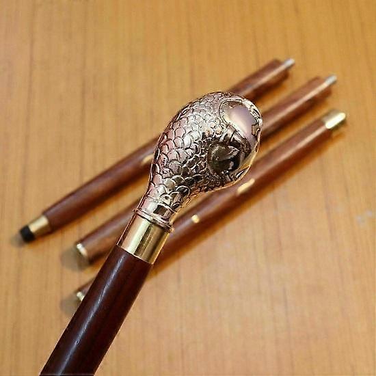 Eagle Hand Handle Walking Cane Brown Victorian Antique Solid 37